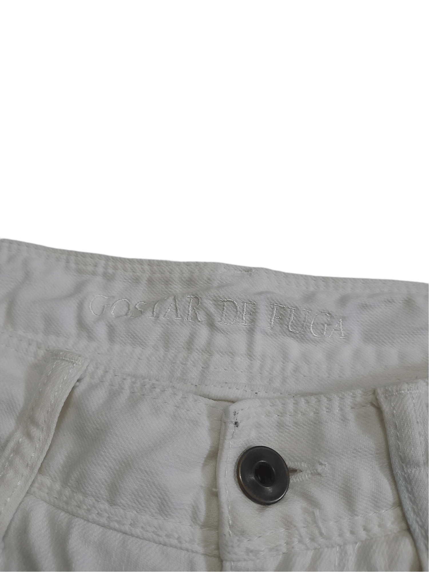 GOSTAR DE FUGA Gostar De Fuga Distressed White Denim (D919) Size US 30 / EU 46 - 3 Thumbnail
