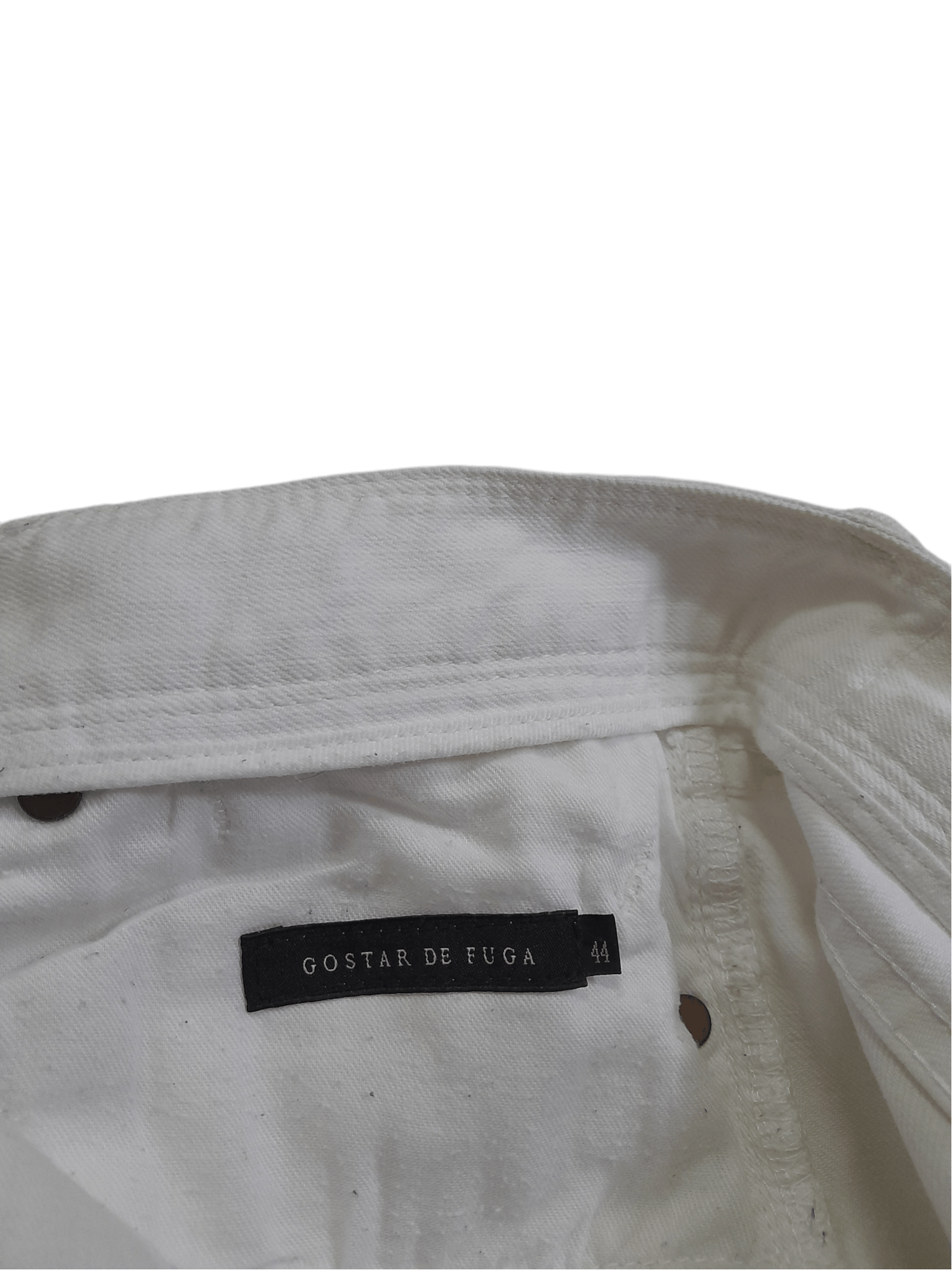 GOSTAR DE FUGA Gostar De Fuga Distressed White Denim (D919) Size US 30 / EU 46 - 8 Thumbnail