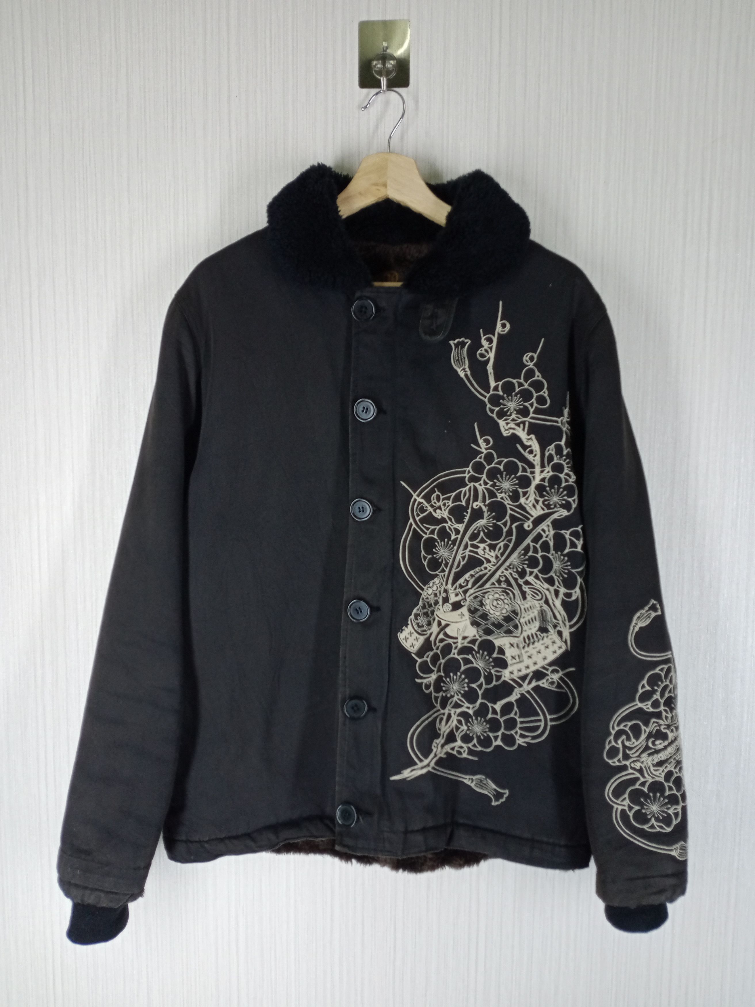 Japanese Brand Japanese Brand Crapped Heads Sherling Jacket Size US L / EU 52-54 / 3 - 3 Thumbnail