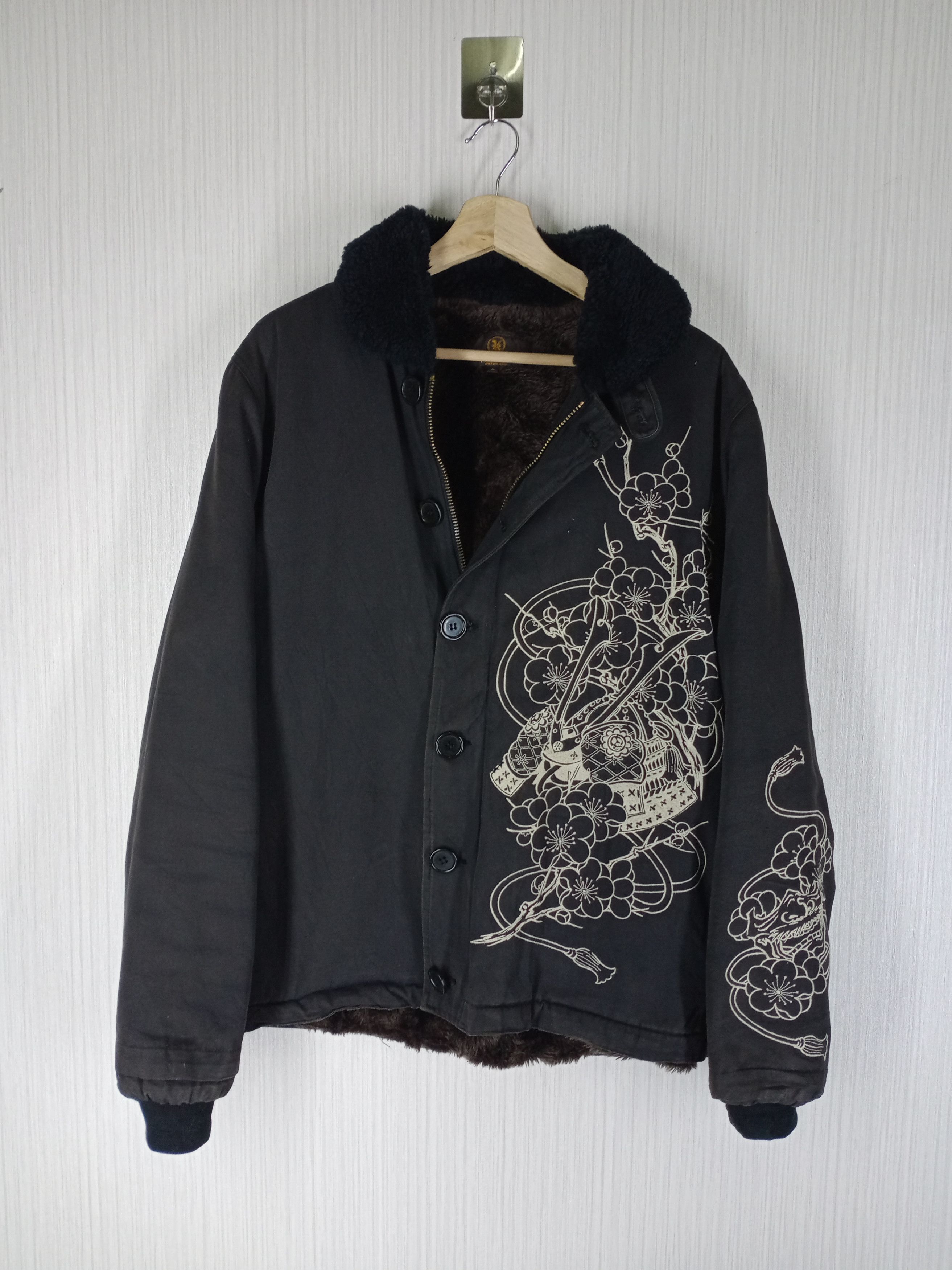 Japanese Brand Japanese Brand Crapped Heads Sherling Jacket Size US L / EU 52-54 / 3 - 1 Thumbnail