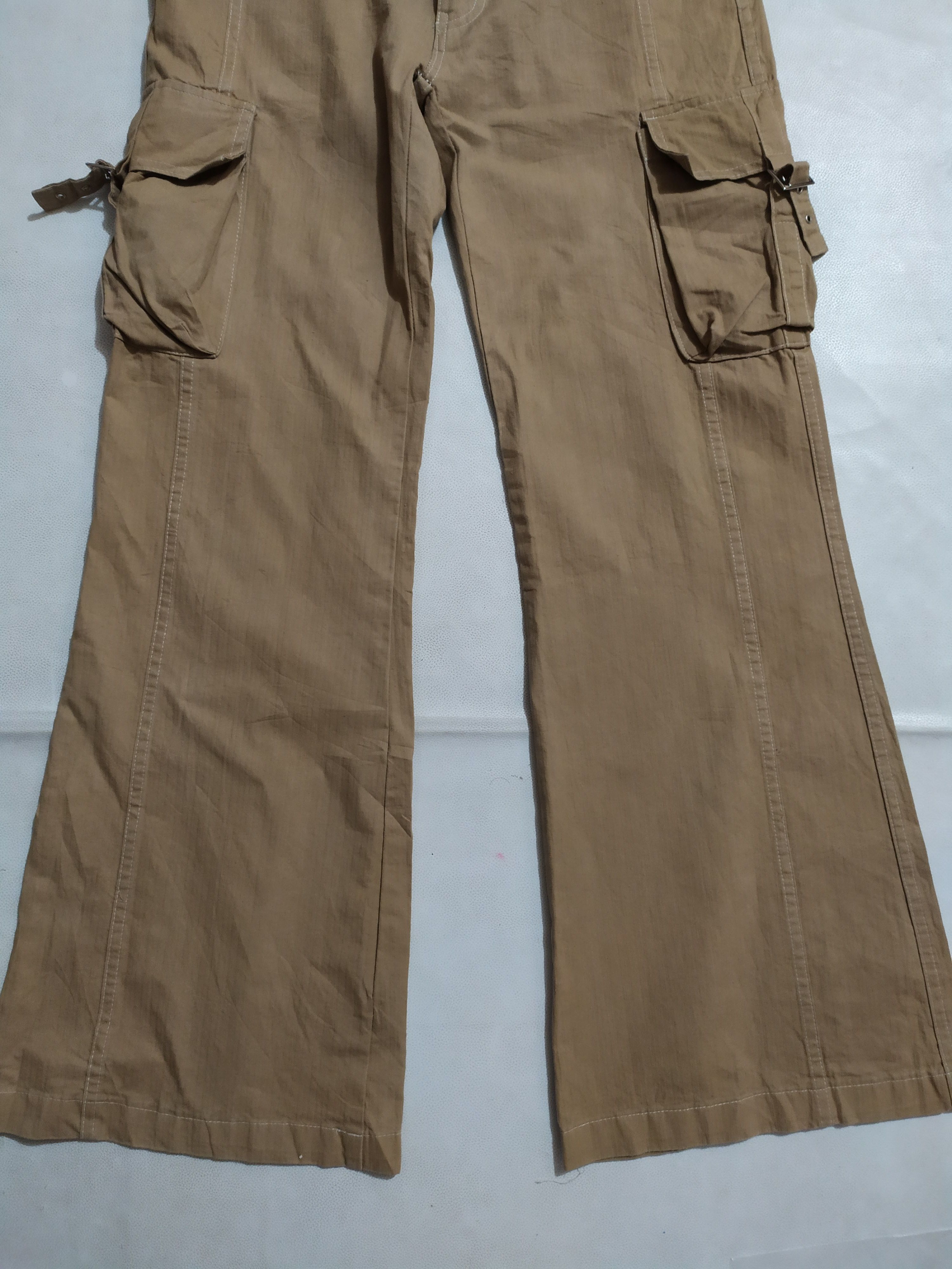 If Six Was Nine × Japanese Brand 🔥Char Akiyama Cargo Tactical Bondage Flare Boot cut Pants Size US 29 - 3 Thumbnail