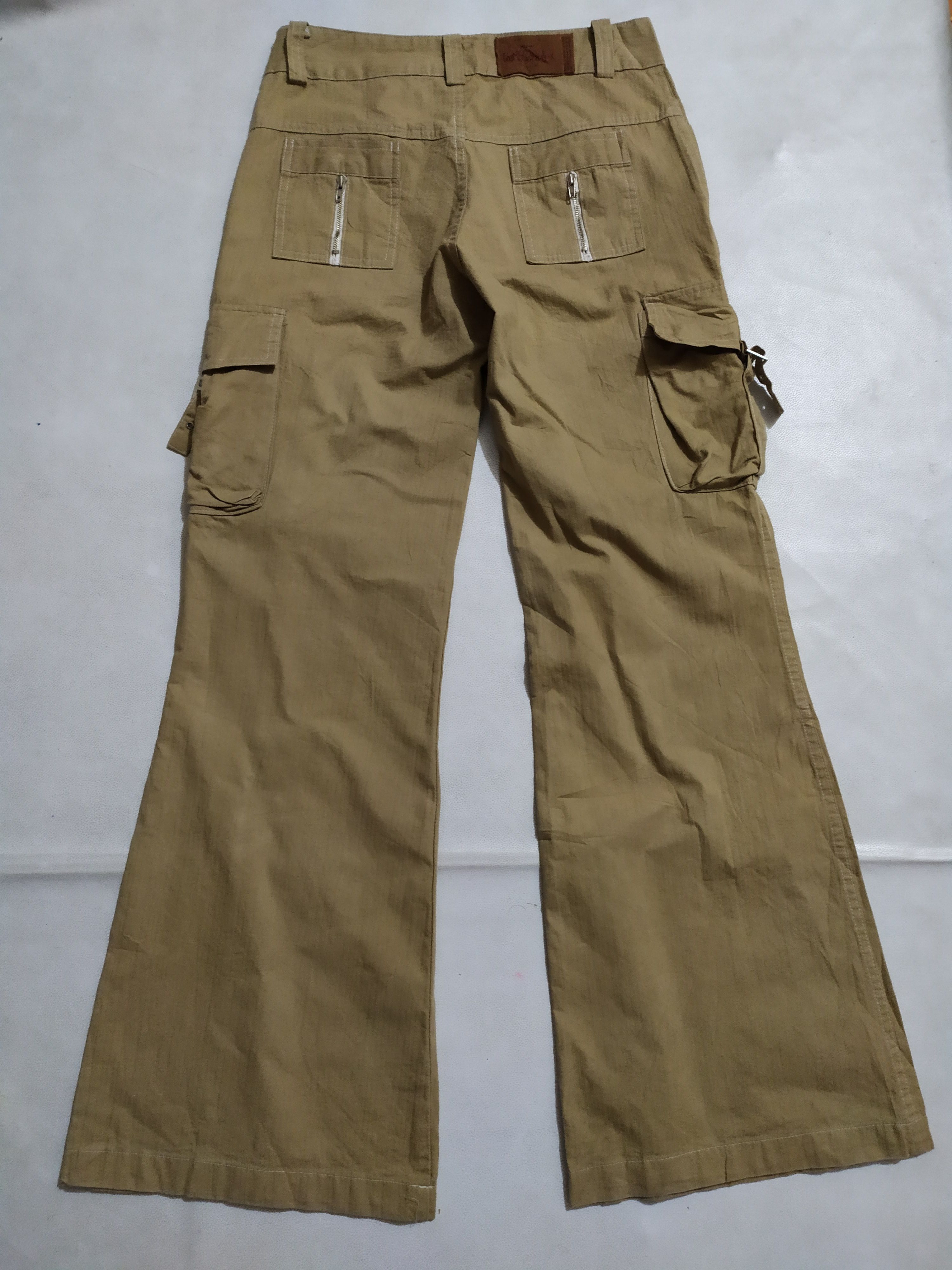 If Six Was Nine × Japanese Brand 🔥Char Akiyama Cargo Tactical Bondage Flare Boot cut Pants Size US 29 - 5 Thumbnail