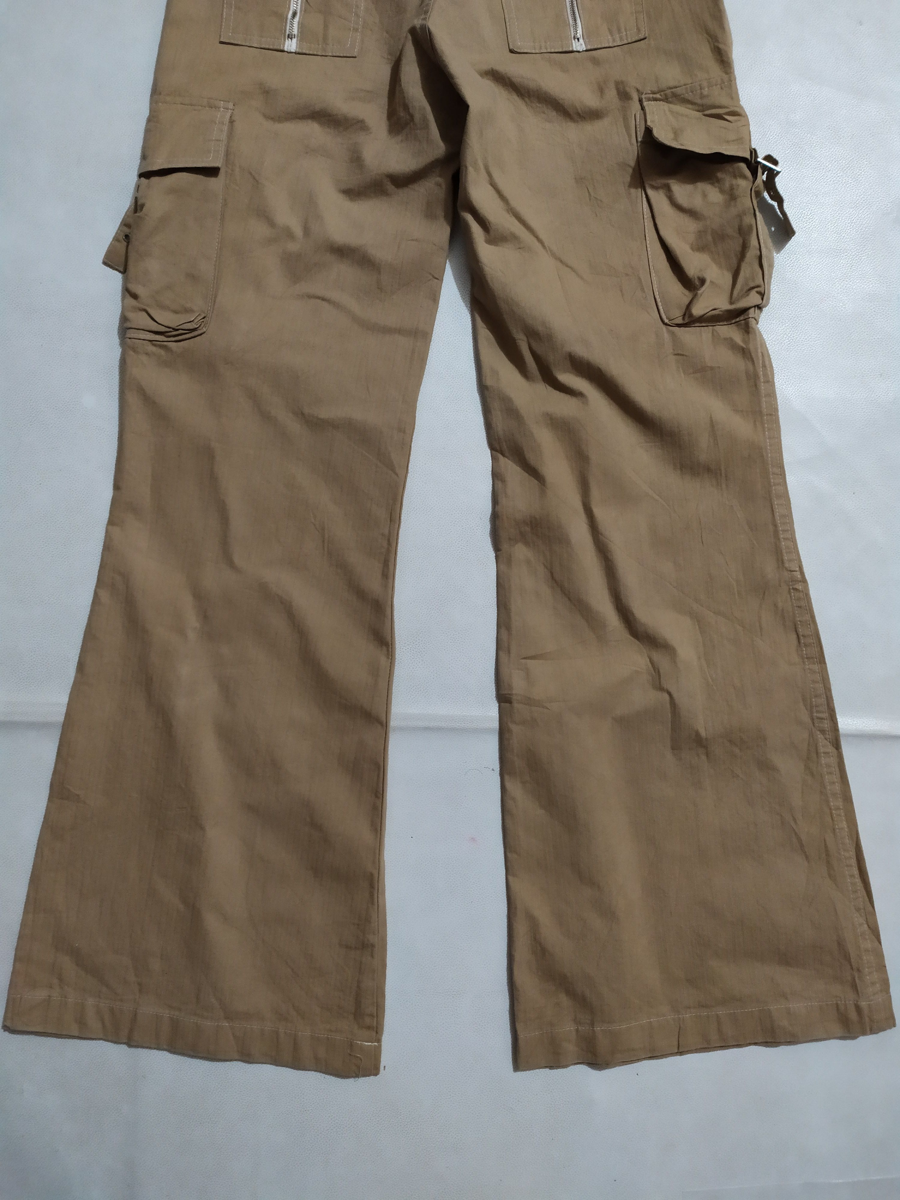 If Six Was Nine × Japanese Brand 🔥Char Akiyama Cargo Tactical Bondage Flare Boot cut Pants Size US 29 - 7 Thumbnail