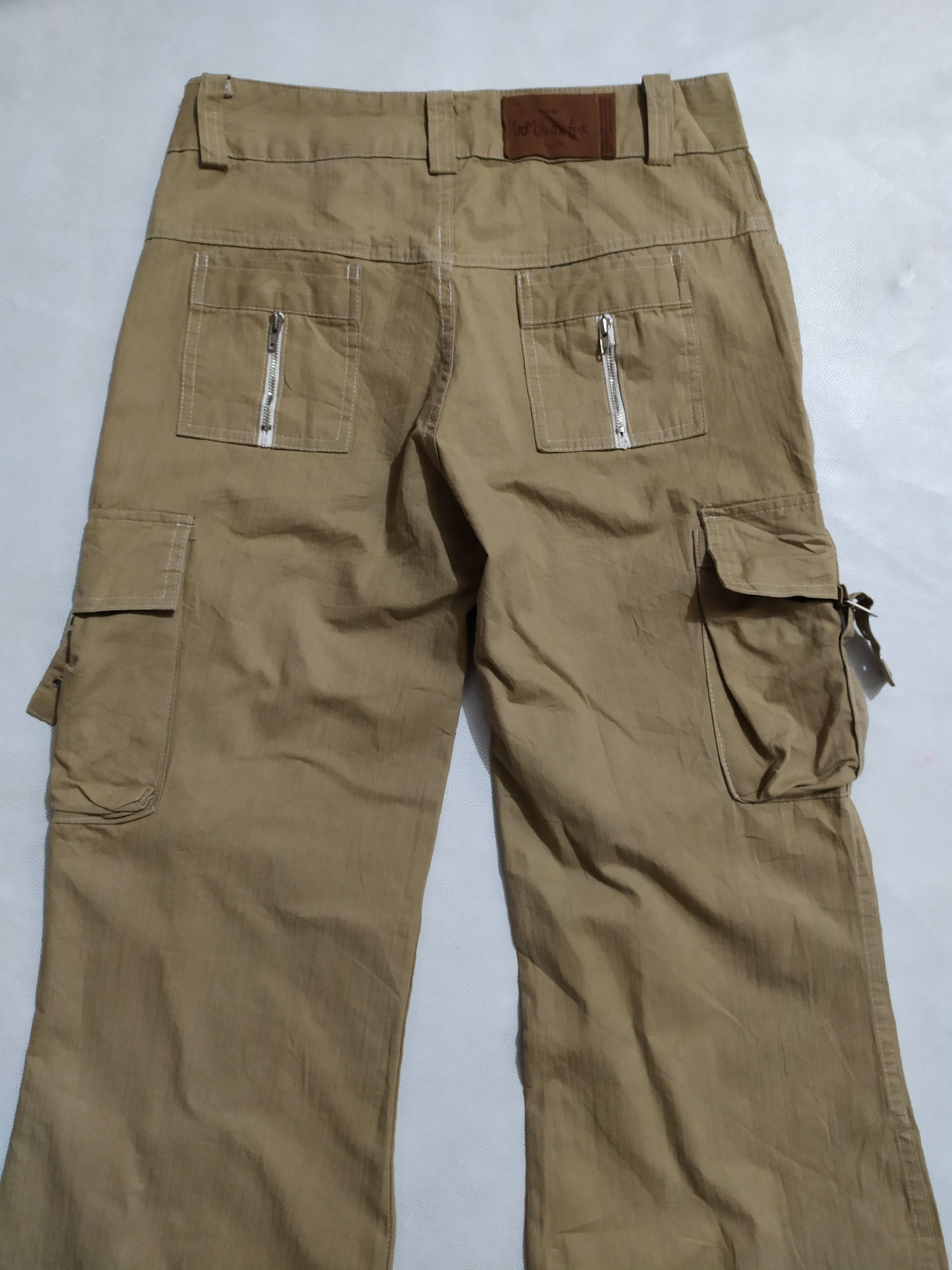 If Six Was Nine × Japanese Brand 🔥Char Akiyama Cargo Tactical Bondage Flare Boot cut Pants Size US 29 - 6 Thumbnail