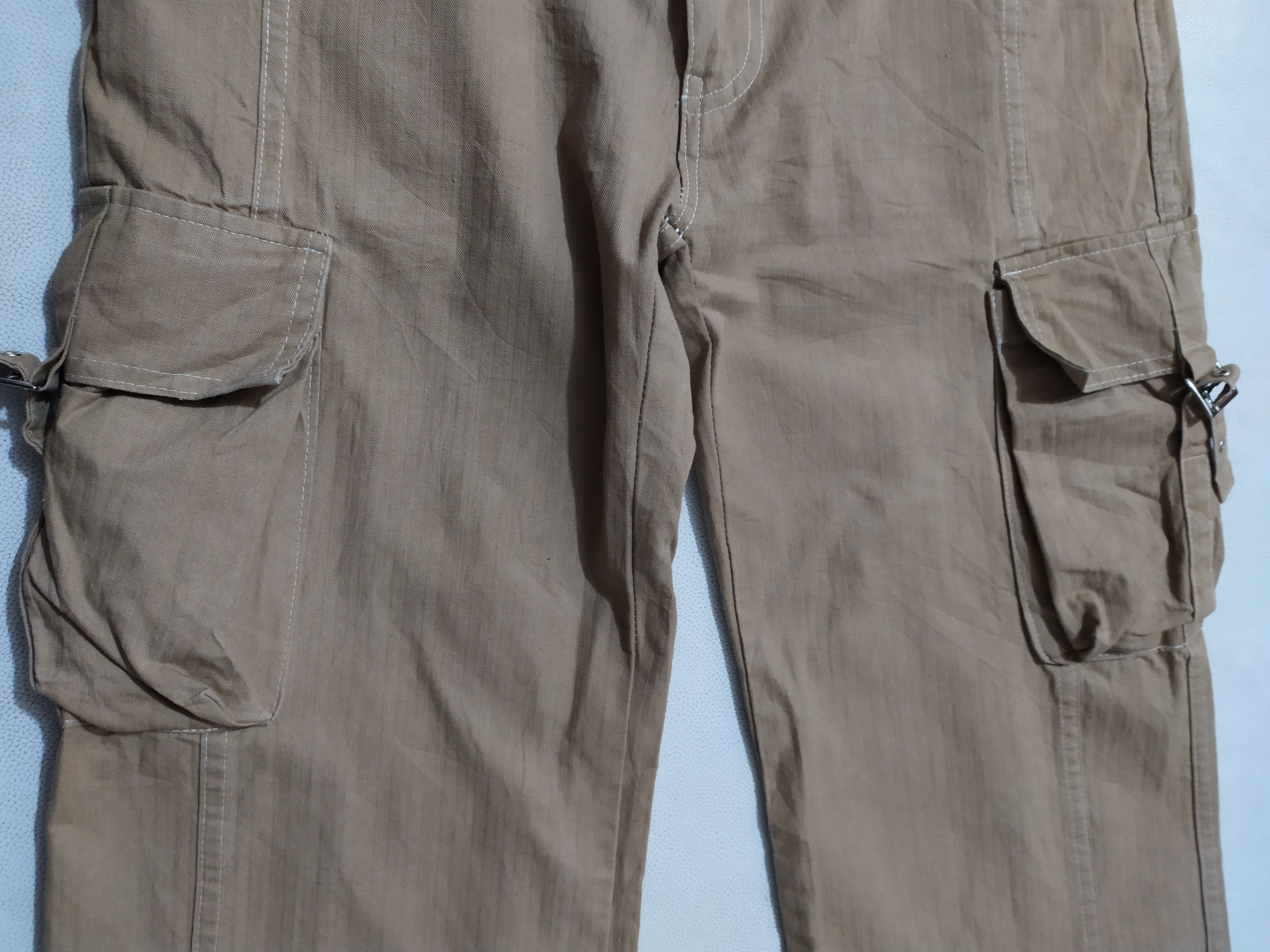 If Six Was Nine × Japanese Brand 🔥Char Akiyama Cargo Tactical Bondage Flare Boot cut Pants Size US 29 - 4 Thumbnail