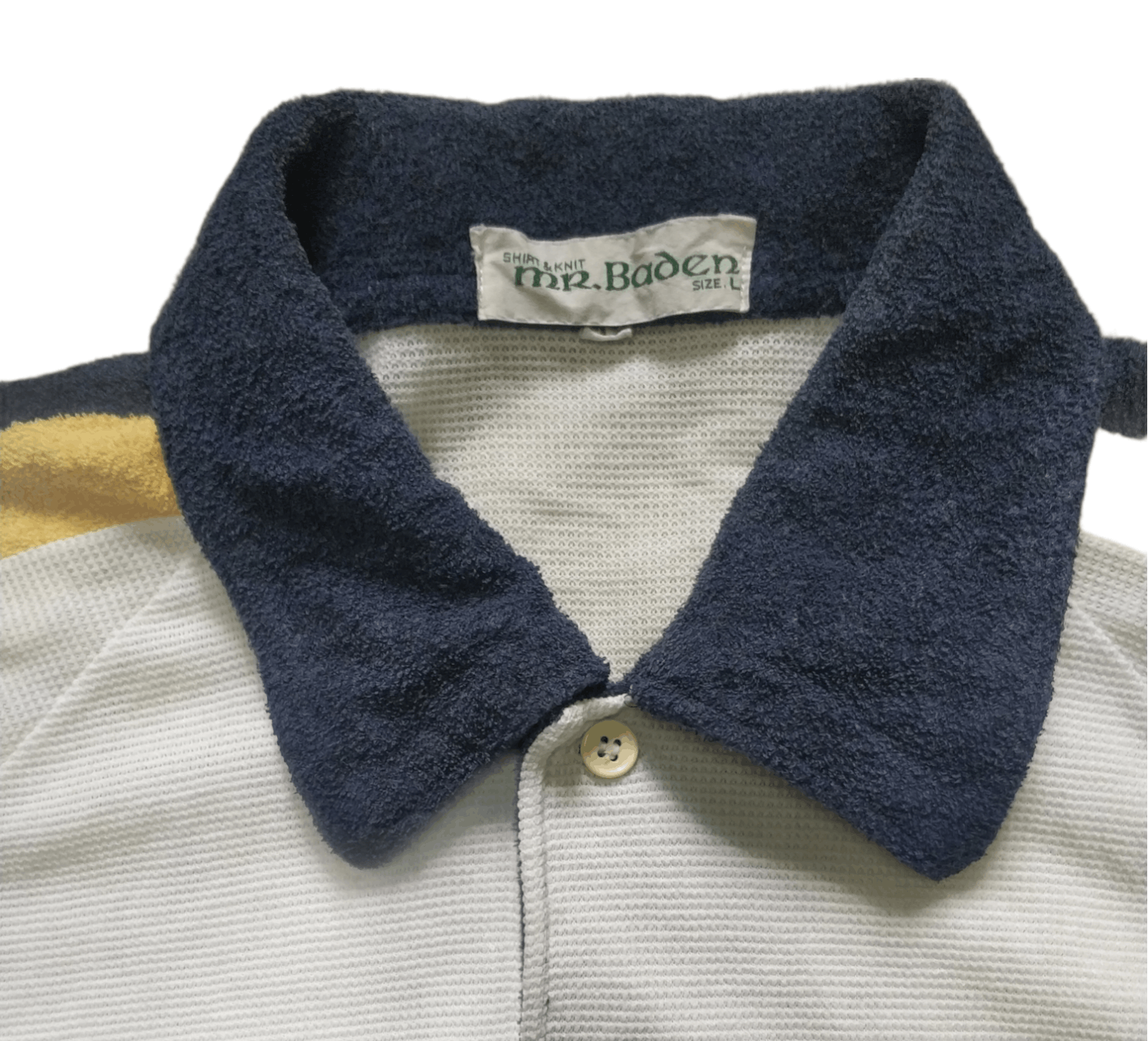 Vintage 🔥Vintage Single Stitch Mr Boden Side Stripe Polos Size US S / EU 44-46 / 1 - 4 Thumbnail