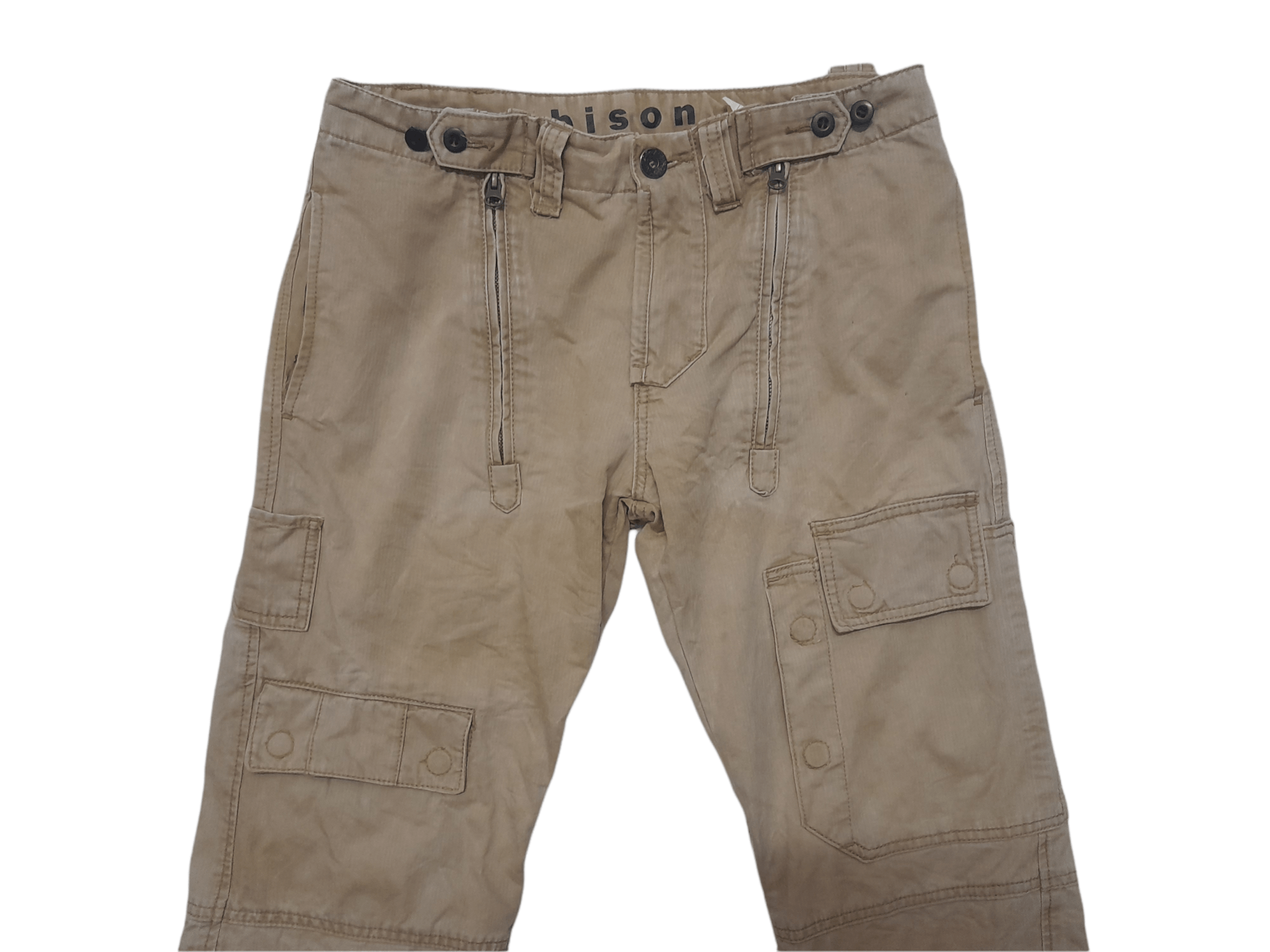 Japanese Brand BISON Multipocketed Trousers Tactical Parachute (D863) Size US 31 - 7 Thumbnail