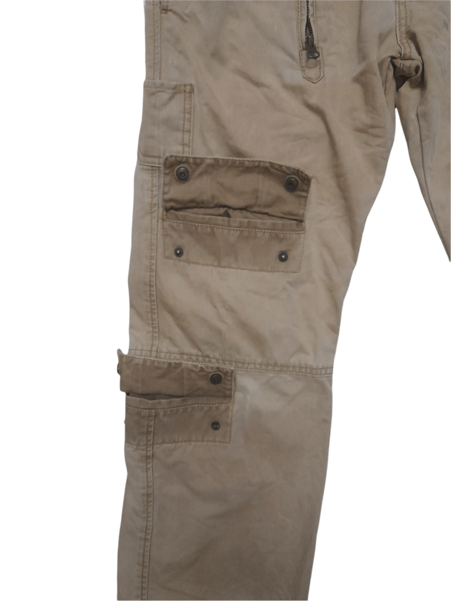 Japanese Brand BISON Multipocketed Trousers Tactical Parachute (D863) Size US 31 - 2 Thumbnail