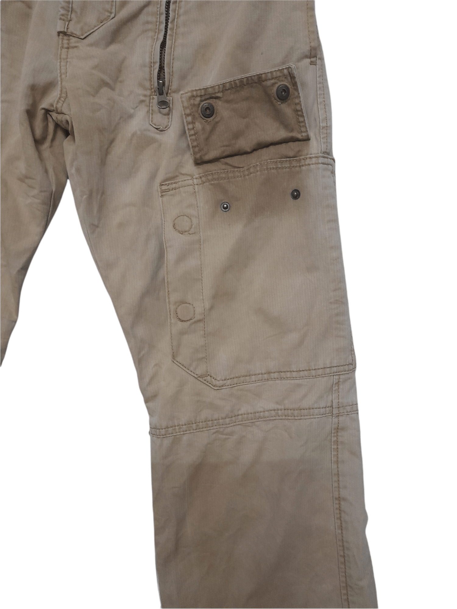 Japanese Brand BISON Multipocketed Trousers Tactical Parachute (D863) Size US 31 - 3 Thumbnail