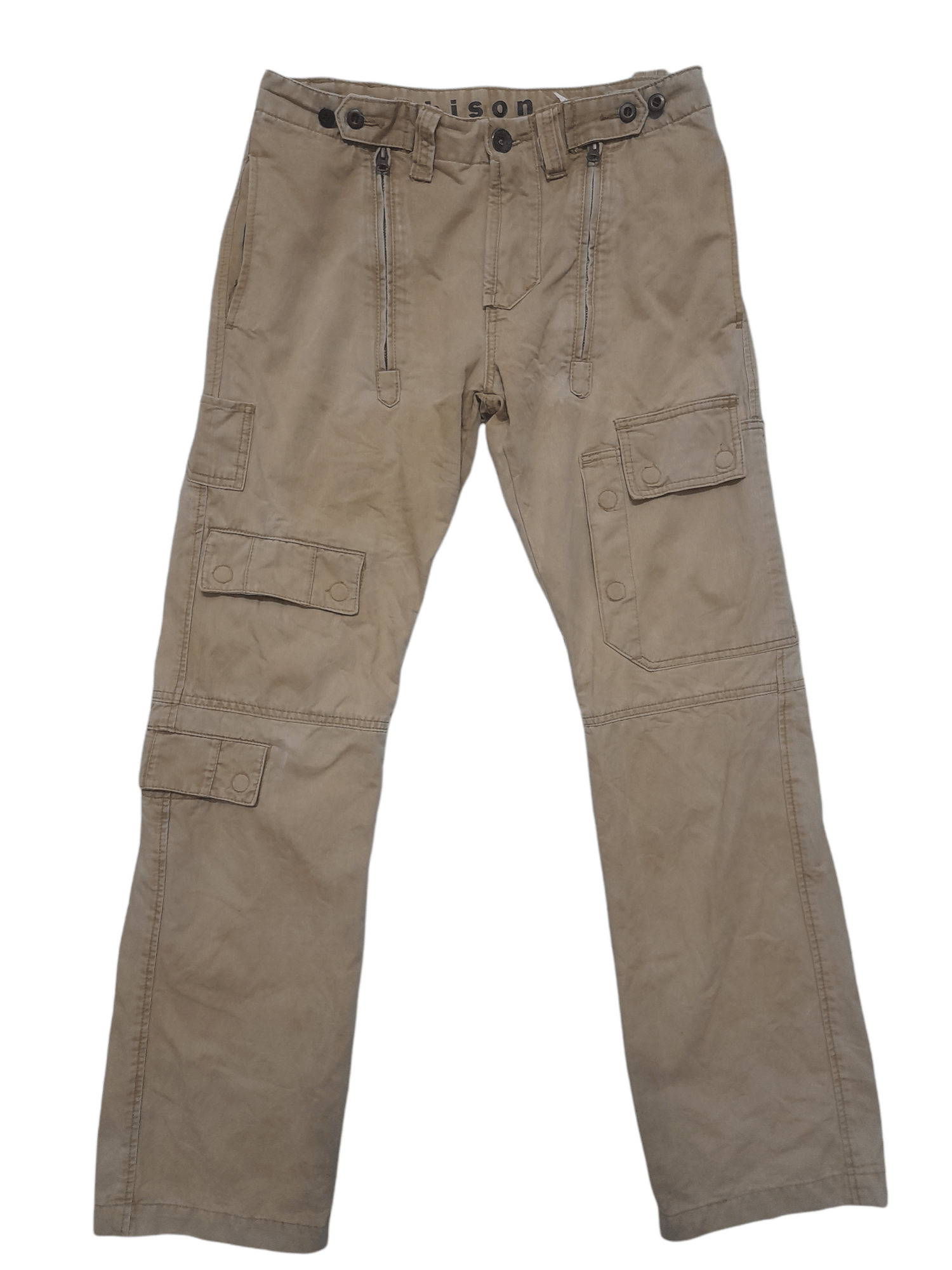Japanese Brand BISON Multipocketed Trousers Tactical Parachute (D863) Size US 31 - 6 Thumbnail