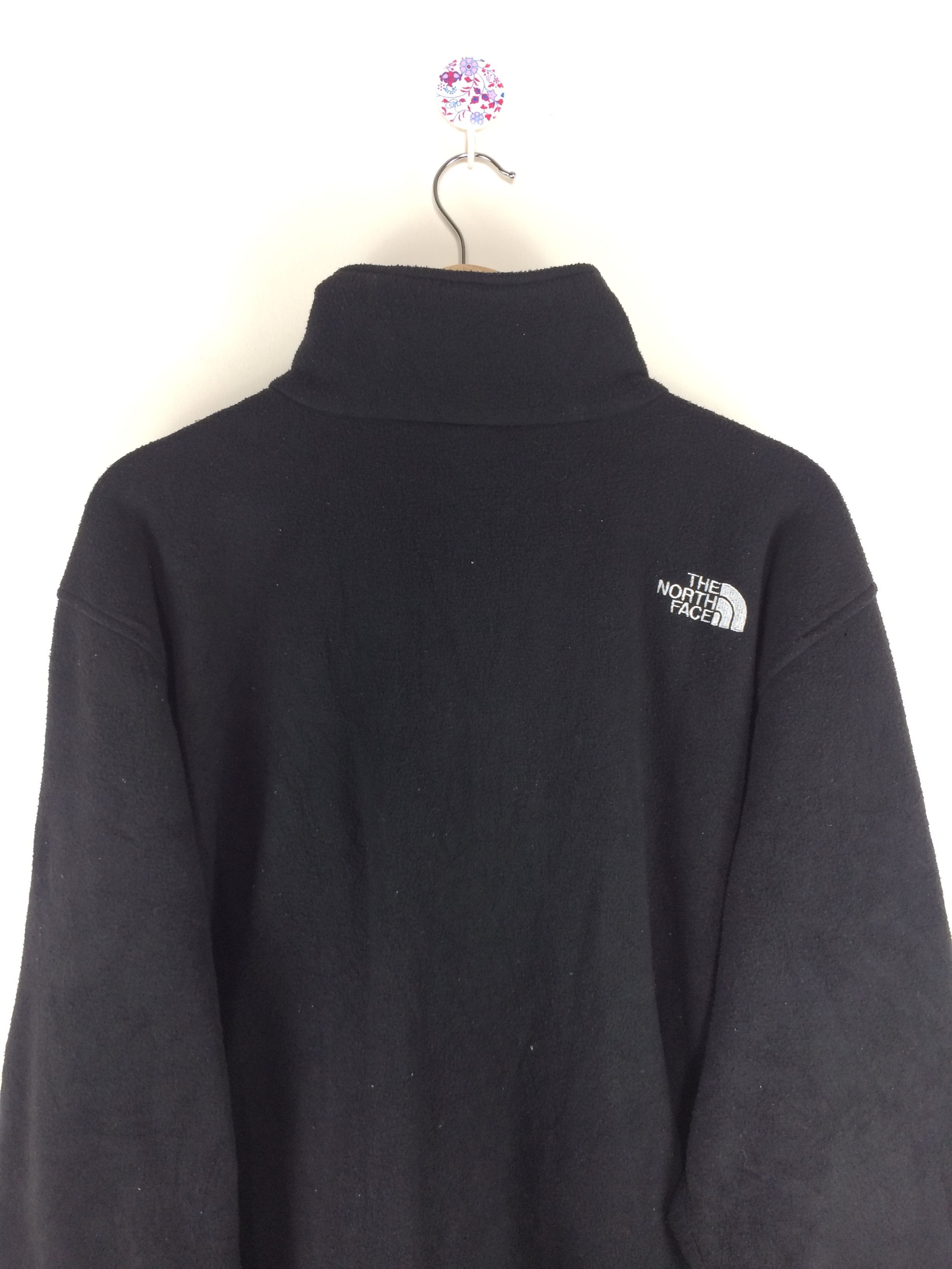 The North Face VTG TNF Polartec Black Fleece Zipper Jacket Size US XL / EU 56 / 4 - 9 Thumbnail