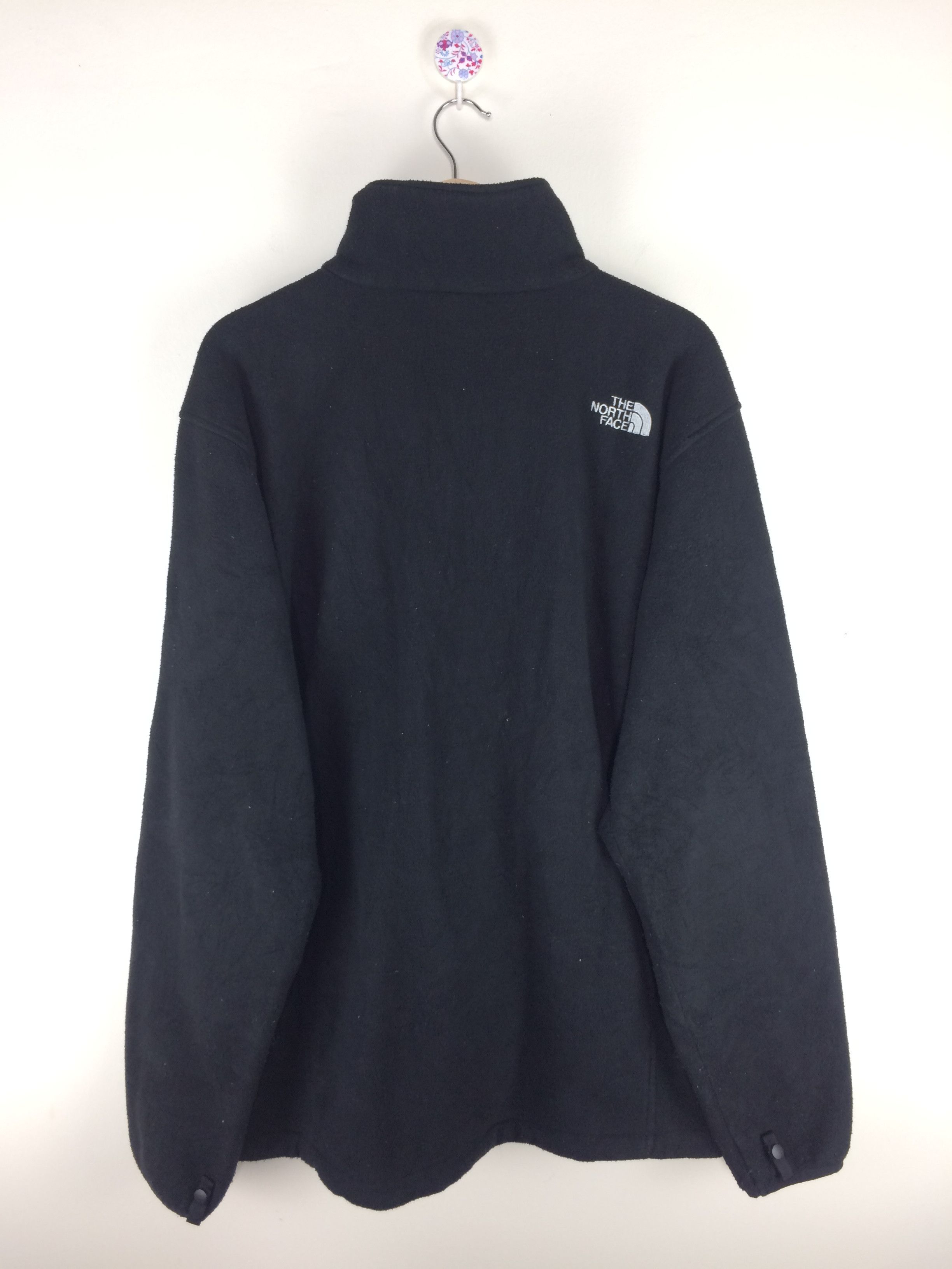 The North Face VTG TNF Polartec Black Fleece Zipper Jacket Size US XL / EU 56 / 4 - 8 Thumbnail