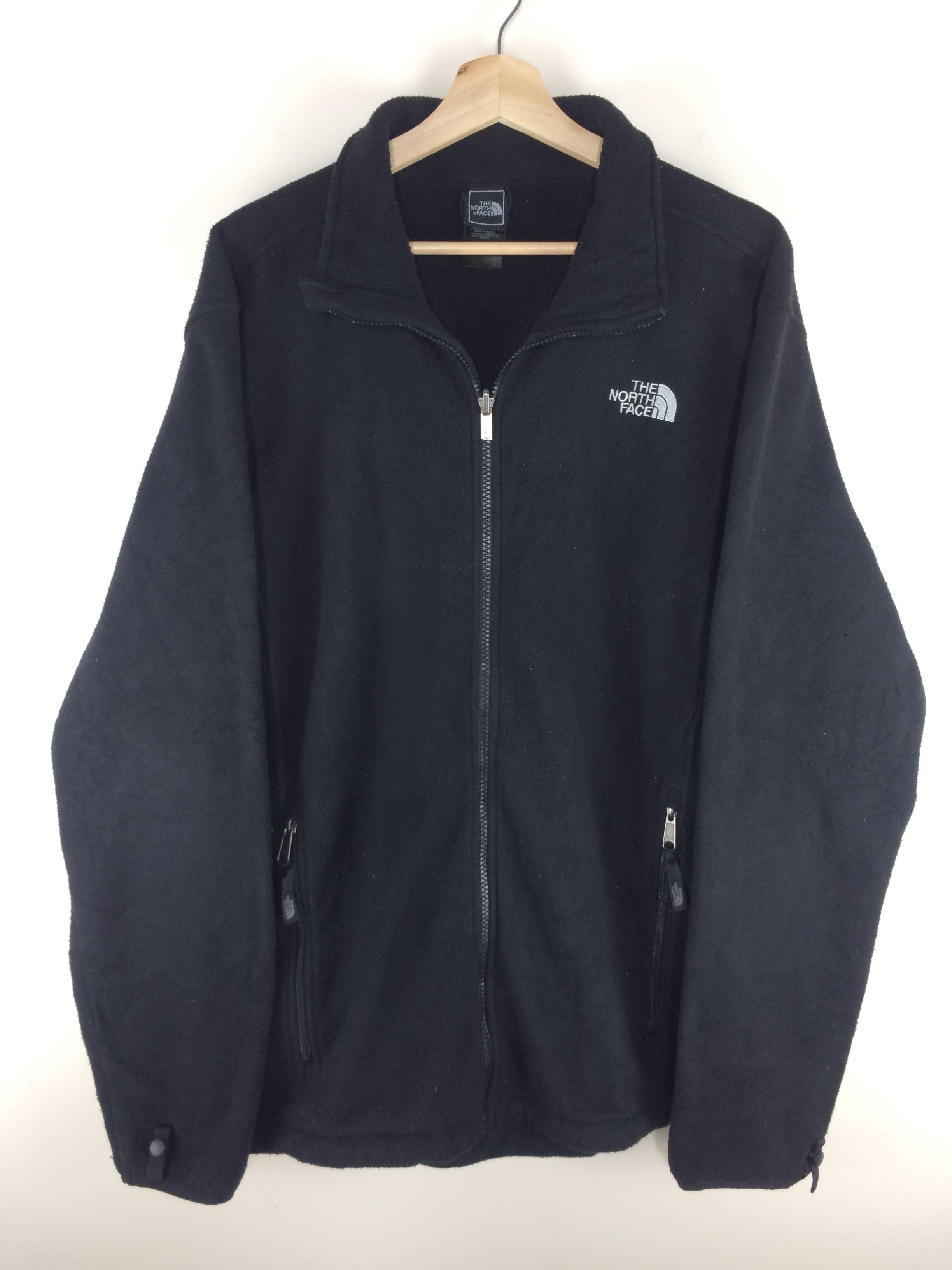 VTG TNF Polartec Black Fleece Zipper Jacket