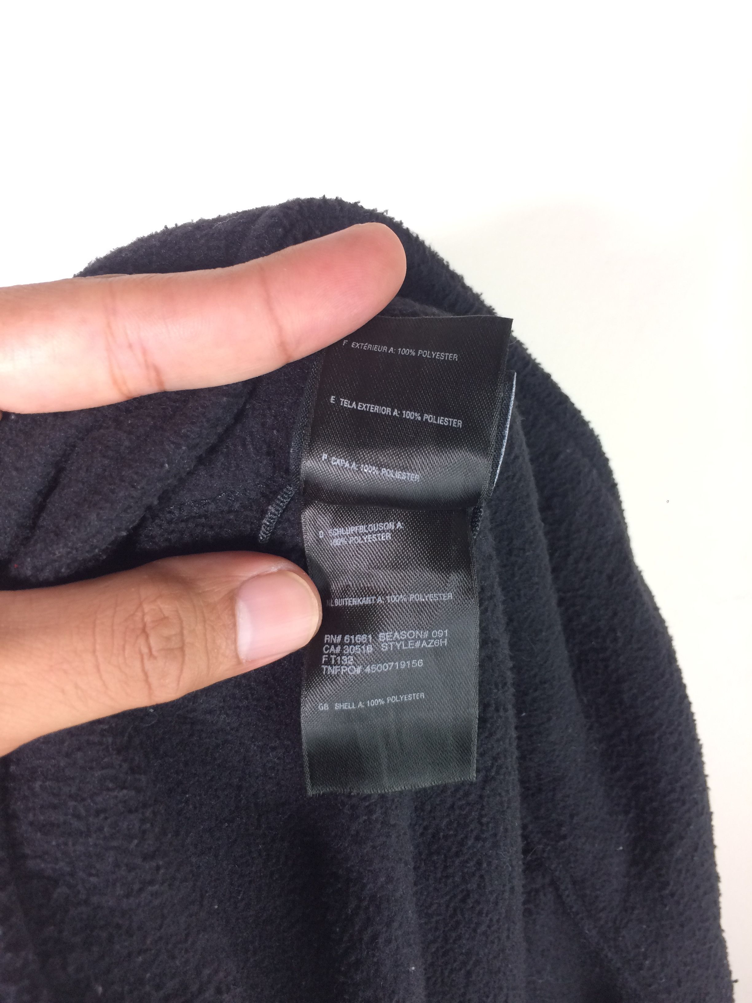 The North Face VTG TNF Polartec Black Fleece Zipper Jacket Size US XL / EU 56 / 4 - 13 Thumbnail
