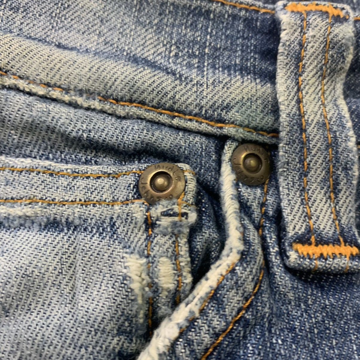 Japanese Brand × Nudie Jeans NUDIE JEAN TIGHT LONG JOHN STIAN PATCHWORK BORO DENIM JEANS Size US 27 - 10 Thumbnail