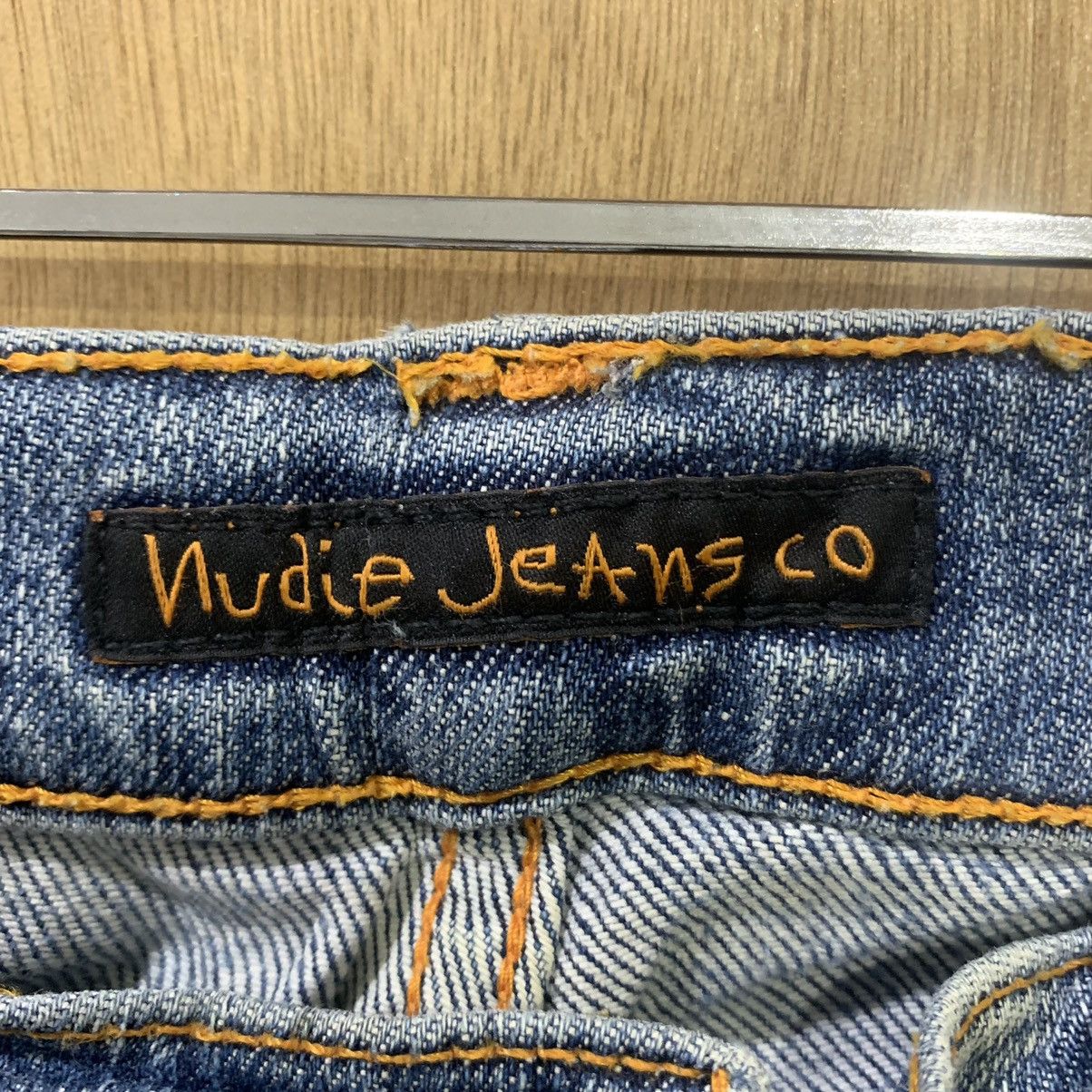 Japanese Brand × Nudie Jeans NUDIE JEAN TIGHT LONG JOHN STIAN PATCHWORK BORO DENIM JEANS Size US 27 - 18 Thumbnail