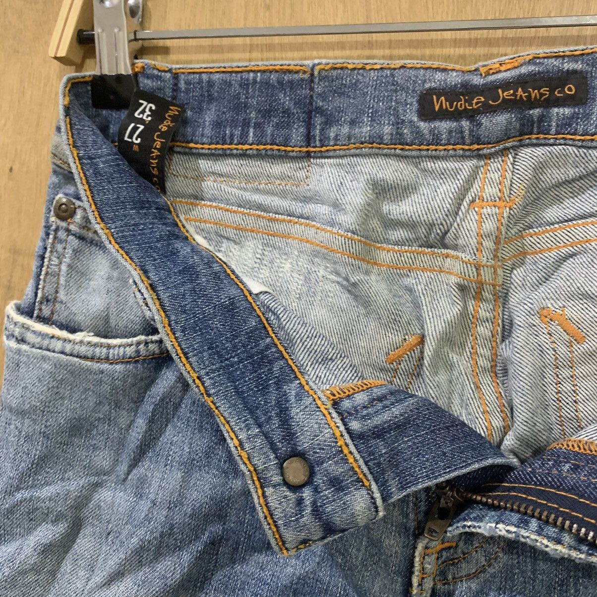 Japanese Brand × Nudie Jeans NUDIE JEAN TIGHT LONG JOHN STIAN PATCHWORK BORO DENIM JEANS Size US 27 - 20 Thumbnail