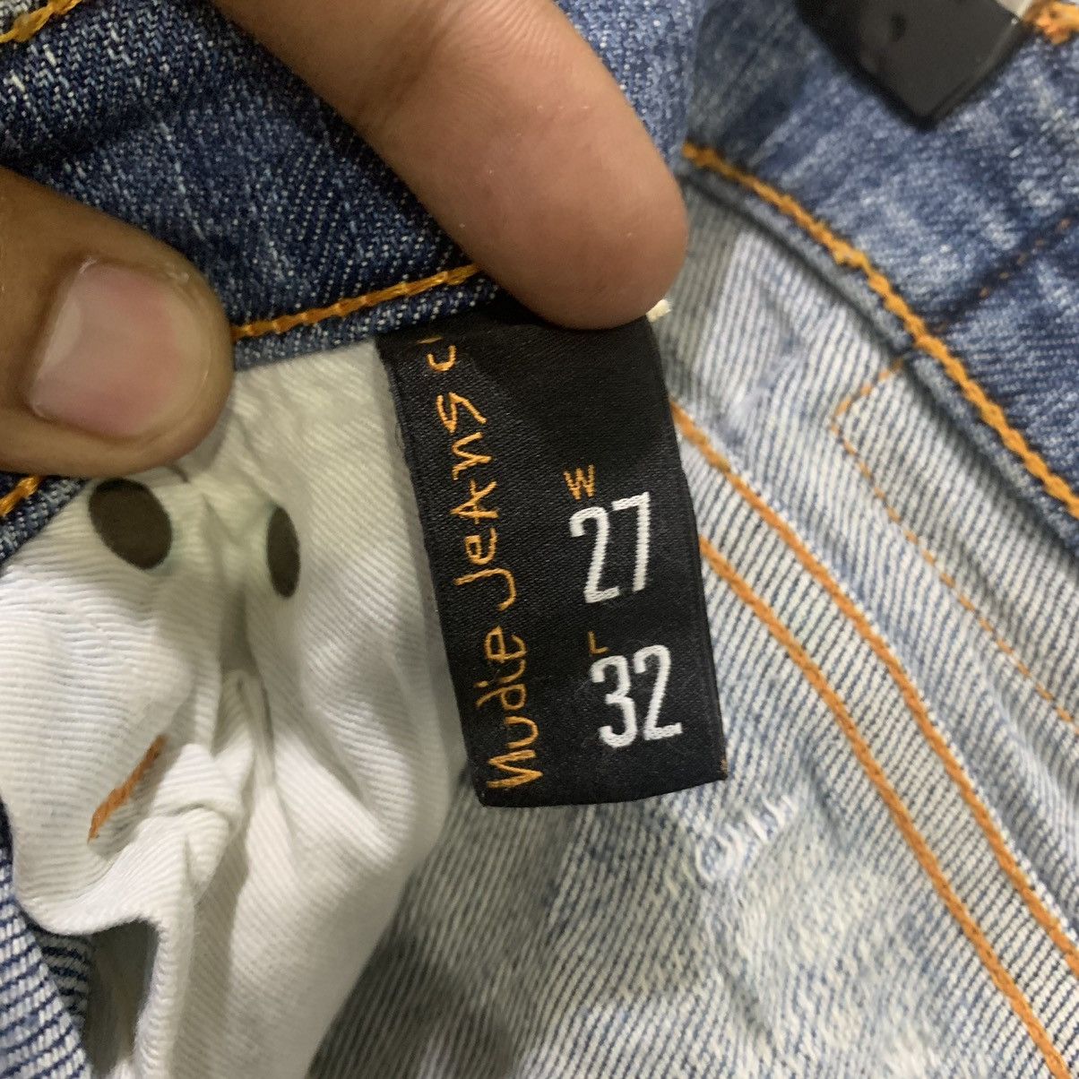 Japanese Brand × Nudie Jeans NUDIE JEAN TIGHT LONG JOHN STIAN PATCHWORK BORO DENIM JEANS Size US 27 - 22 Thumbnail