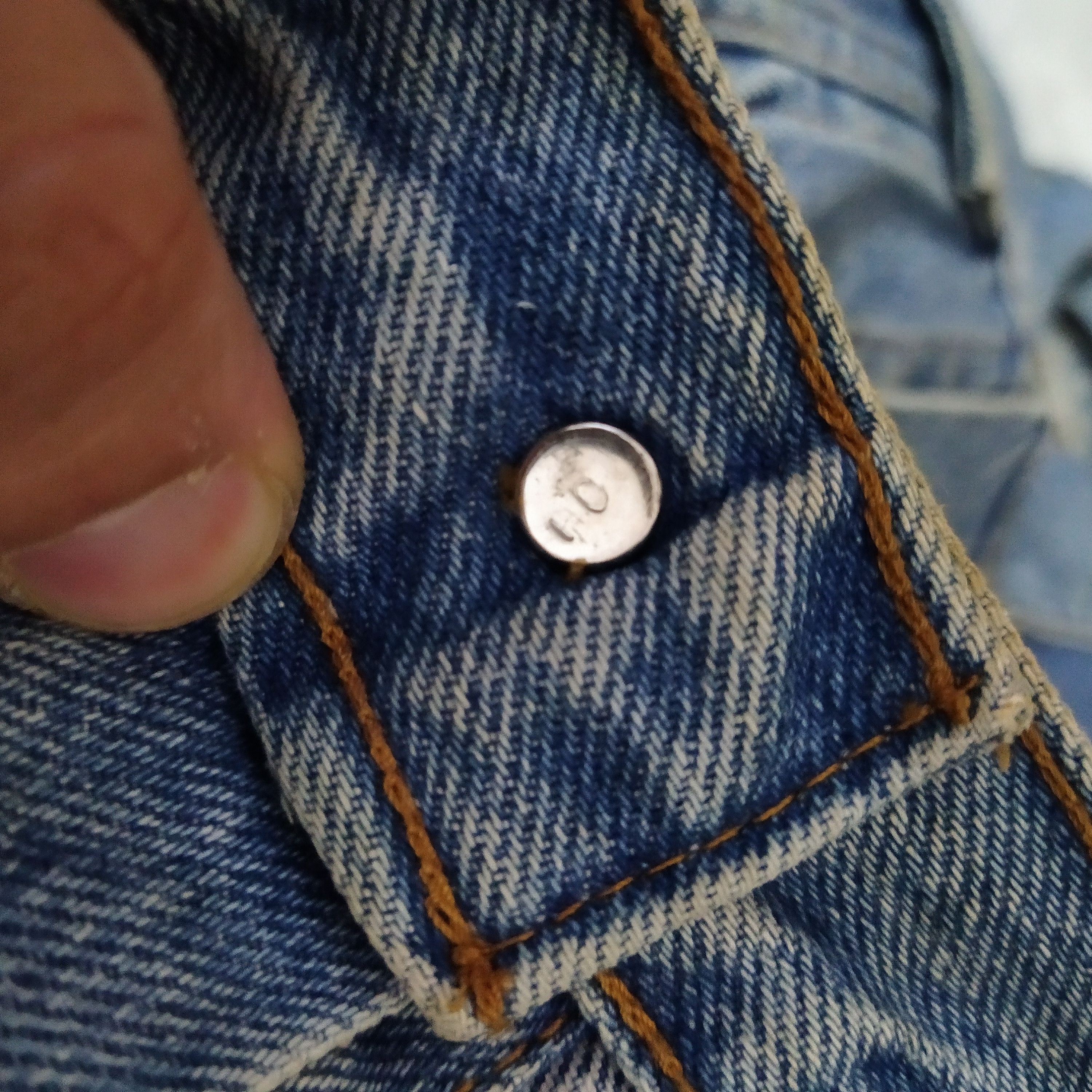 Levi's VTG LEVIS 651 ORANGE TAB TRUCKER DENIM (D385) Size US L / EU 52-54 / 3 - 8 Thumbnail