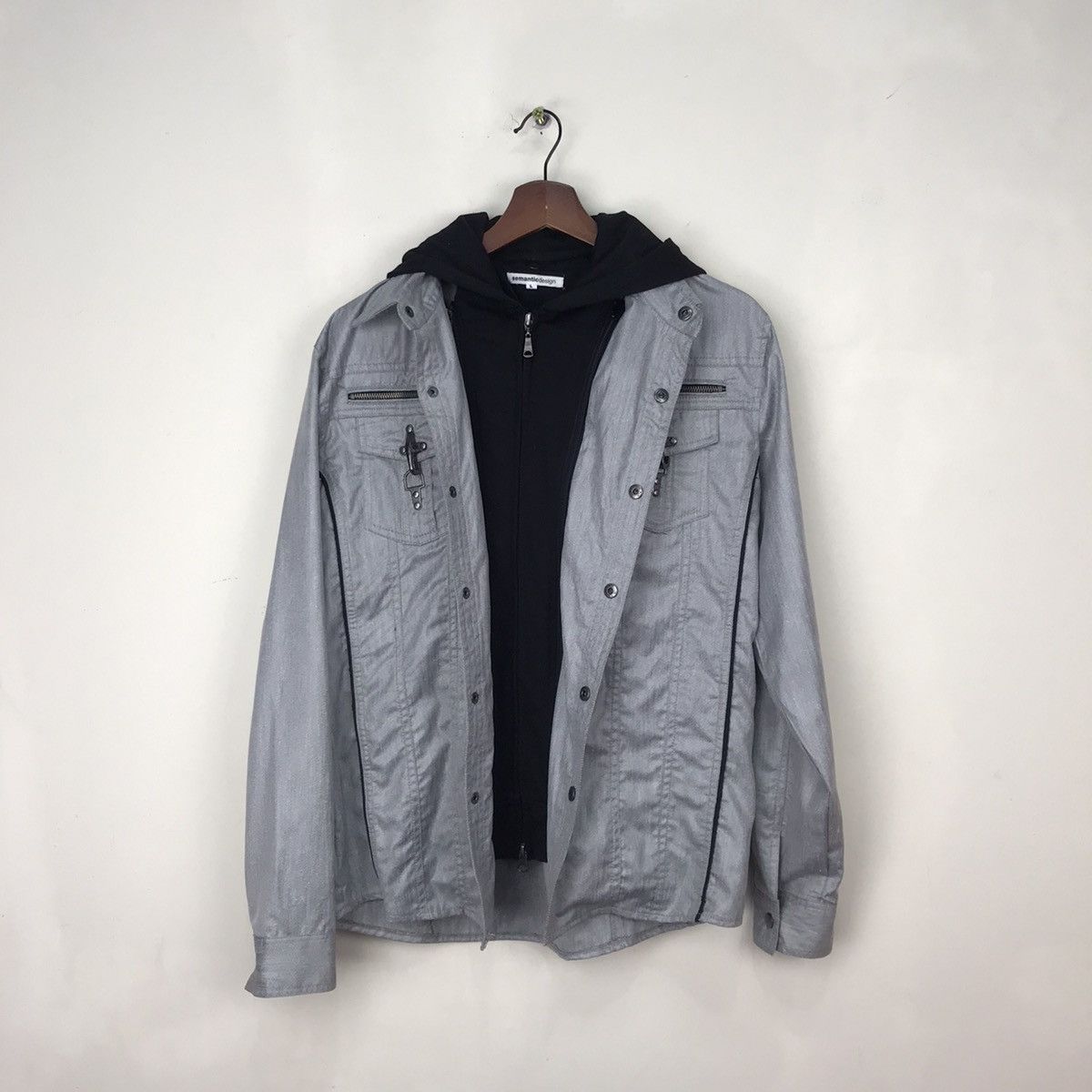 Japanese Brand × Seditionaries Semantic design 2layer jacket with hoodie L slimfit Size US L / EU 52-54 / 3 - 1 Thumbnail