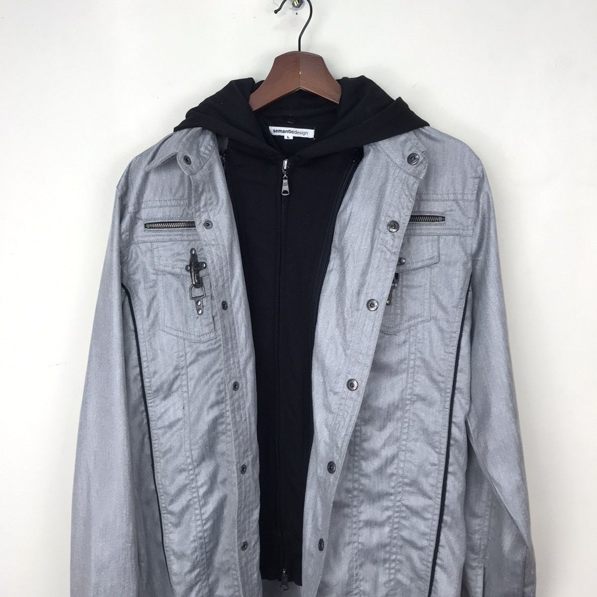 Japanese Brand × Seditionaries Semantic design 2layer jacket with hoodie L slimfit Size US L / EU 52-54 / 3 - 2 Thumbnail
