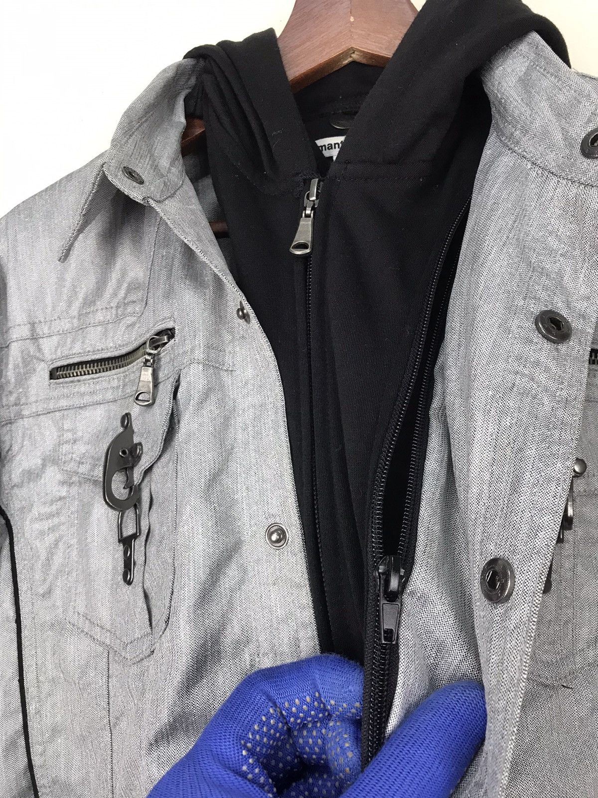 Japanese Brand × Seditionaries Semantic design 2layer jacket with hoodie L slimfit Size US L / EU 52-54 / 3 - 9 Thumbnail