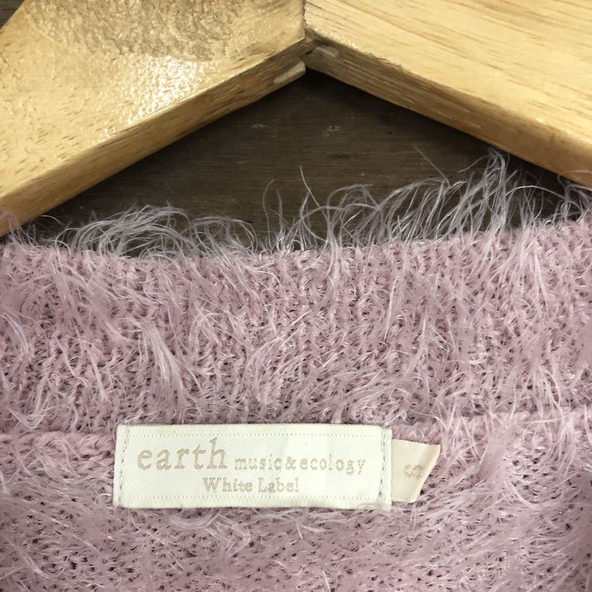 Homespun Knitwear DLL Earth Music & Ecology Mohair Knitwear #c1084 Size S / US 4 / IT 40 - 10 Thumbnail