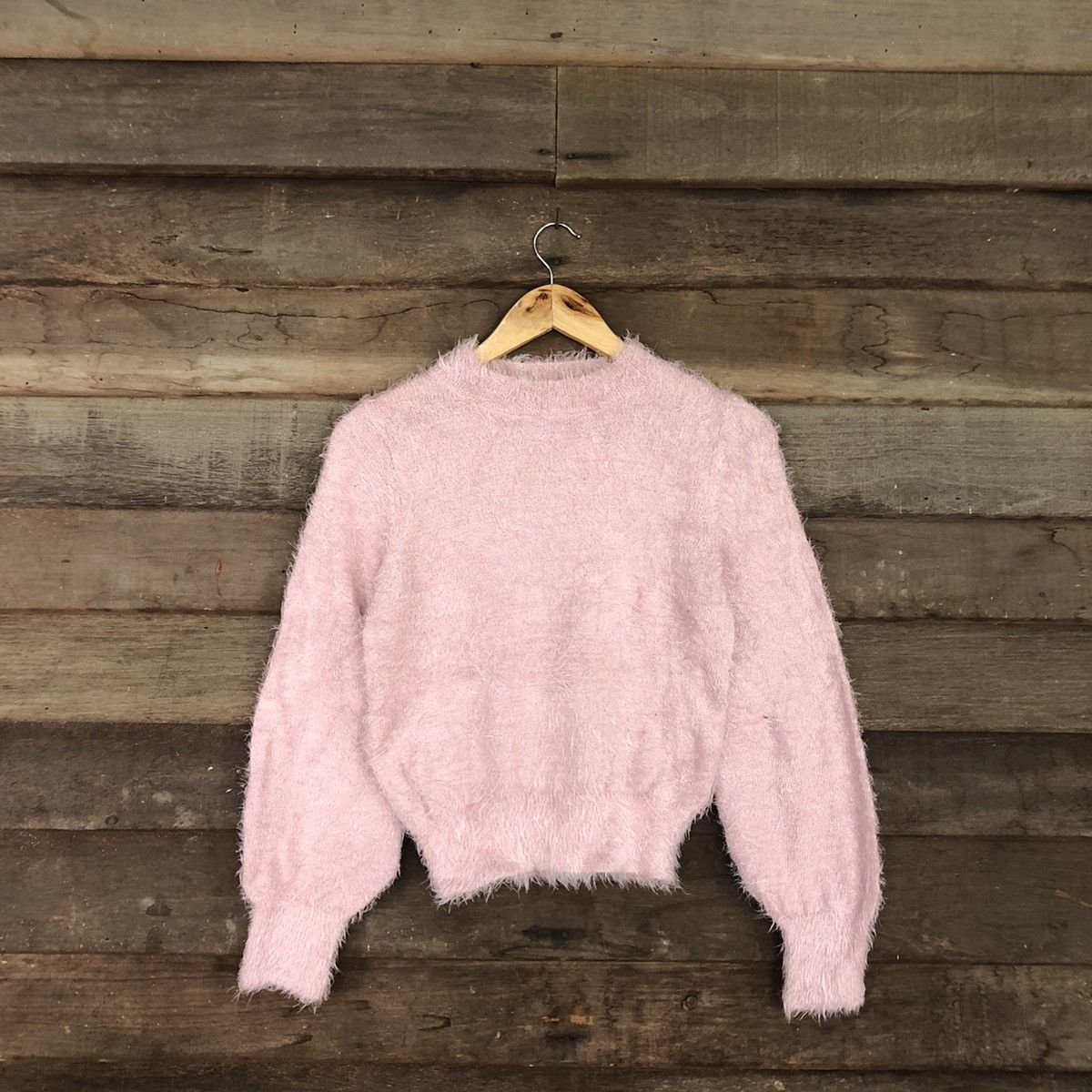 Homespun Knitwear DLL Earth Music & Ecology Mohair Knitwear #c1084 Size S / US 4 / IT 40 - 3 Thumbnail