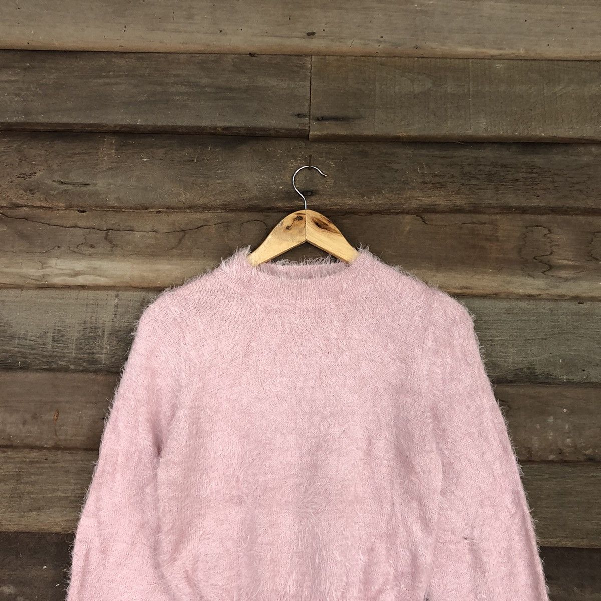 Homespun Knitwear DLL Earth Music & Ecology Mohair Knitwear #c1084 Size S / US 4 / IT 40 - 2 Thumbnail