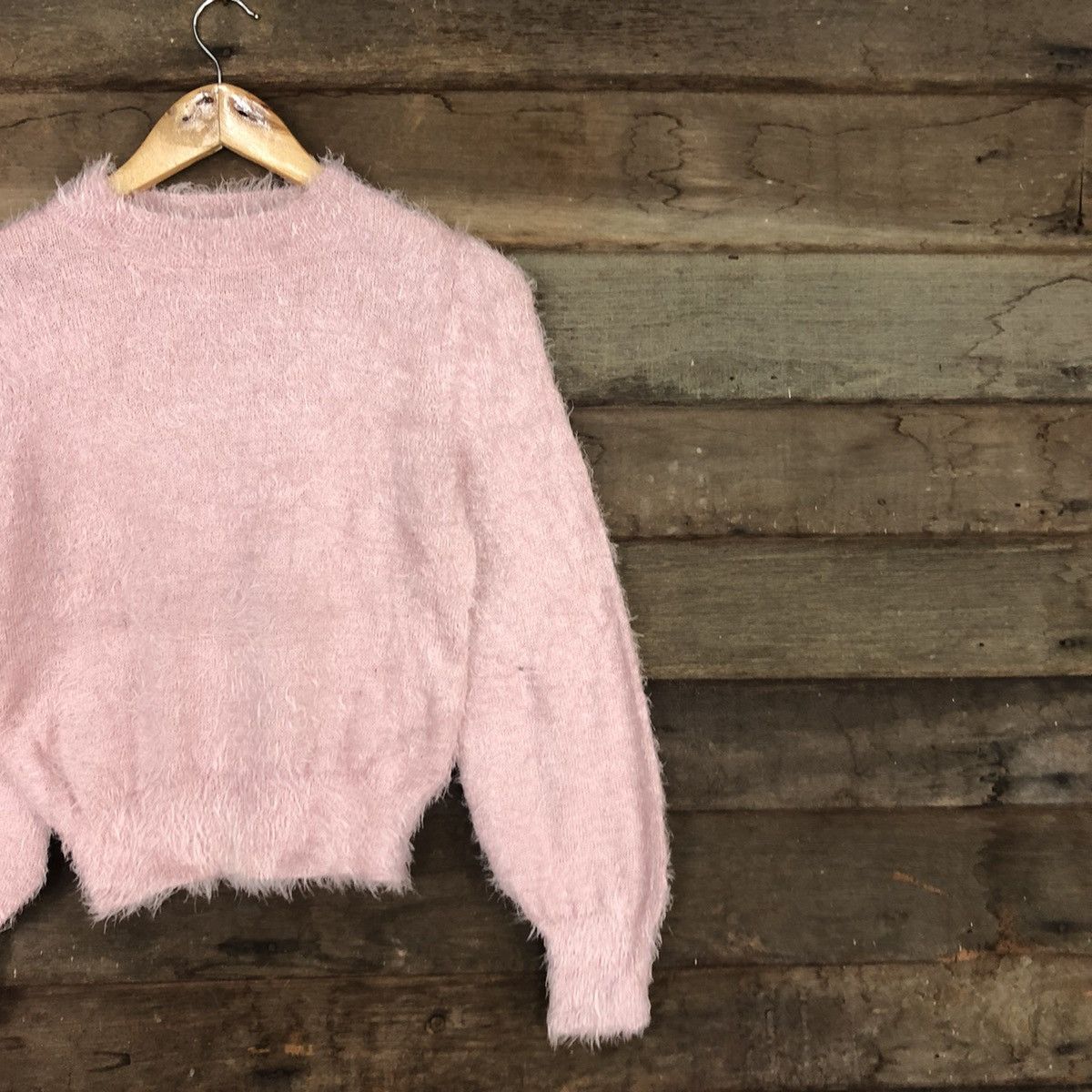 Homespun Knitwear DLL Earth Music & Ecology Mohair Knitwear #c1084 Size S / US 4 / IT 40 - 5 Thumbnail