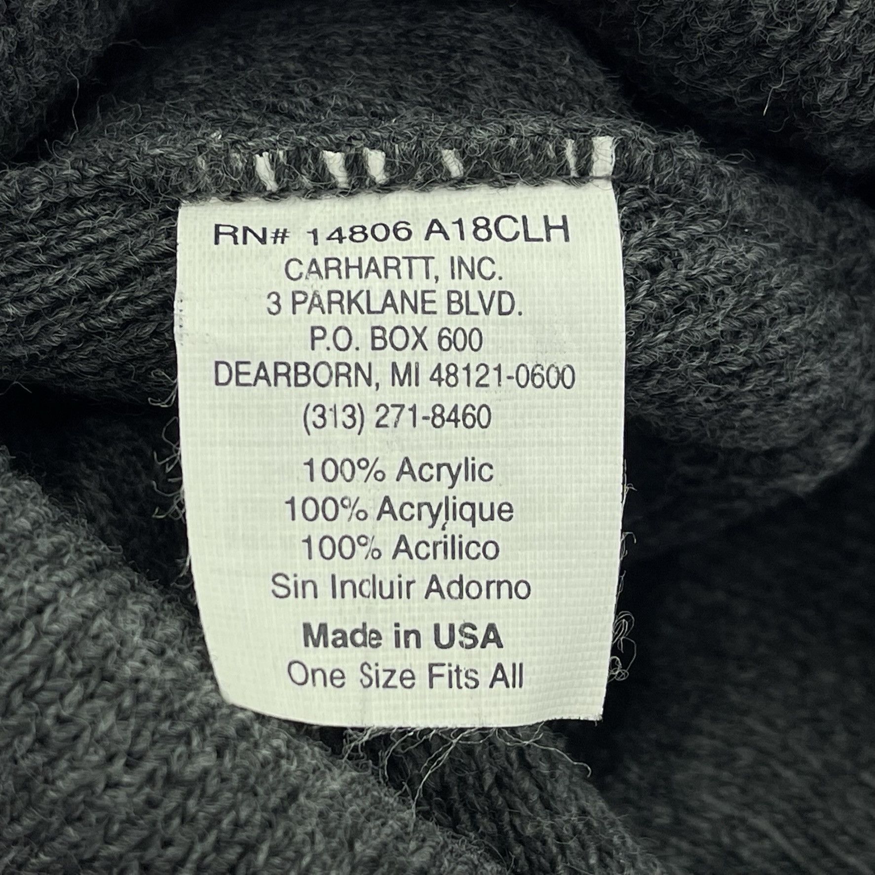 Carhartt Carhartt Made In USA Beanie Hats-BH4195 Size ONE SIZE - 6 Thumbnail