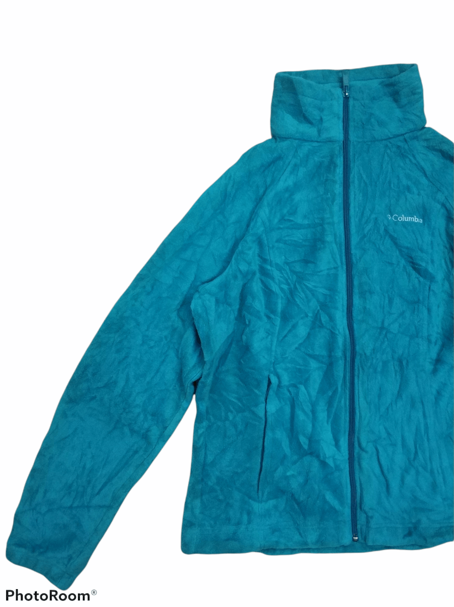 Columbia 🔥Green Columbia Fleece Zipper Jacket Size M / US 6-8 / IT 42-44 - 4 Thumbnail