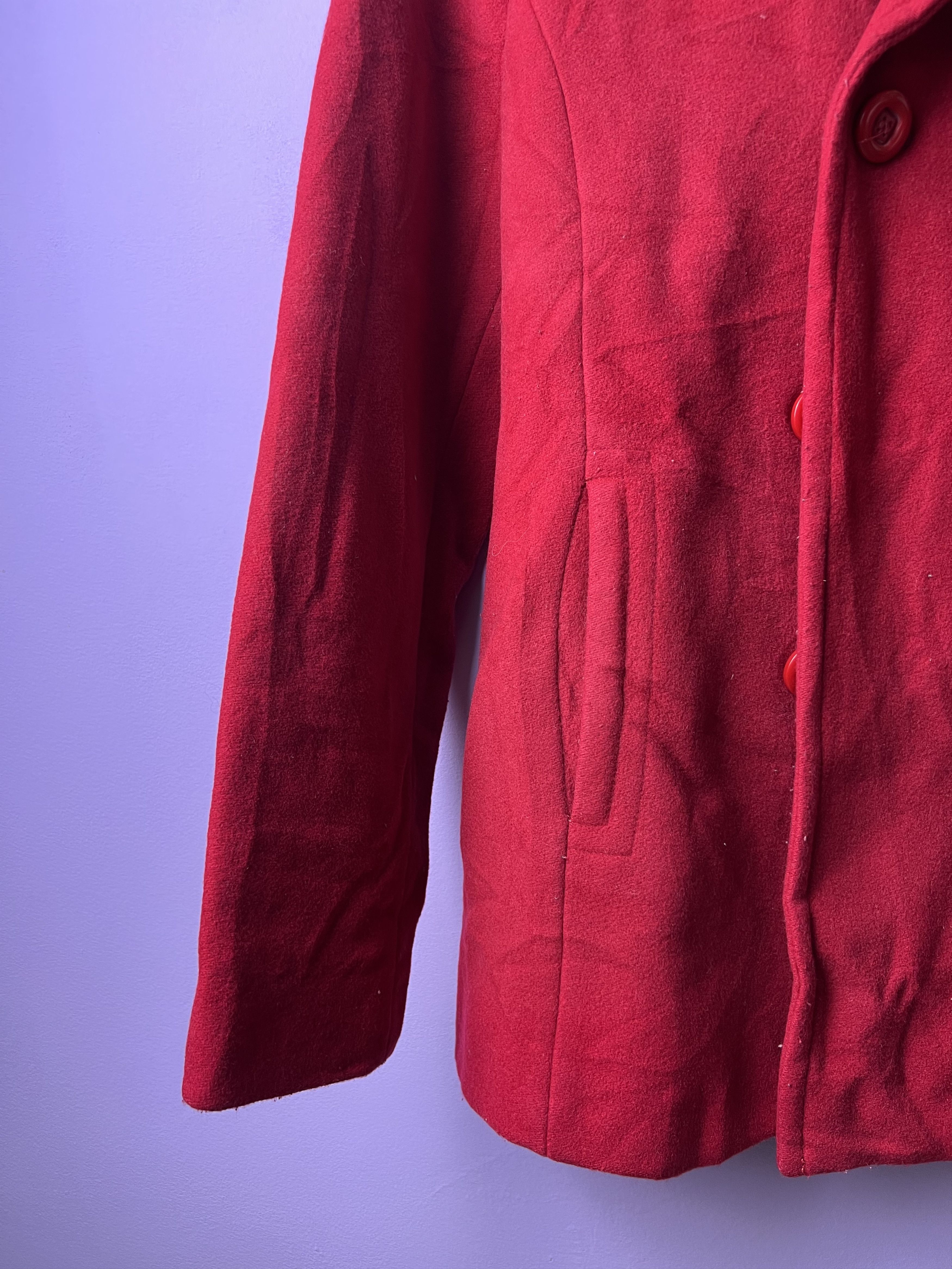 United Colors Of Benetton 🔥Red UCB Casual Blazers Size M / US 6-8 / IT 42-44 - 6 Thumbnail