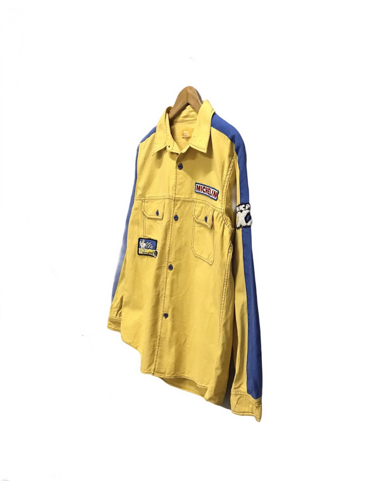 Sports Specialties × Vintage Vintage Michelin big logo workshirt button up Size US L / EU 52-54 / 3 - 3 Thumbnail