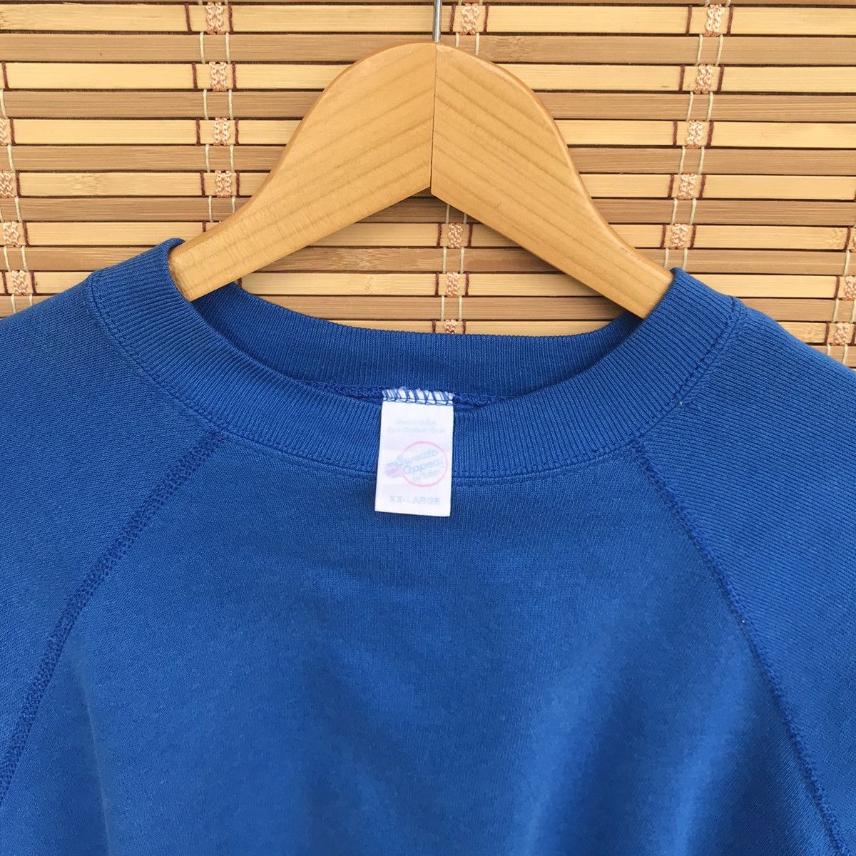 Tultex × Vintage Vintage 80s Tultex ocean blue acrylic cotton sweatshirt XXL Size US XXL / EU 58 / 5 - 5 Thumbnail