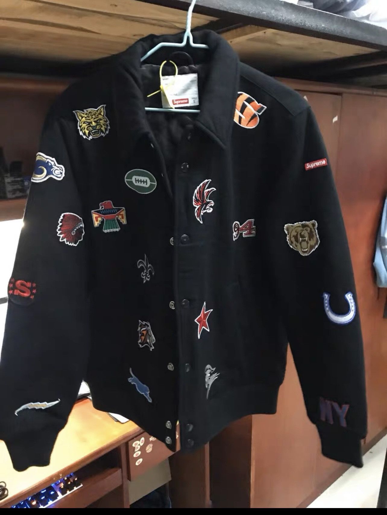 Supreme Supreme fw14 franchise patch wool varsity Jacket Size US S / EU 44-46 / 1 - 2 Thumbnail