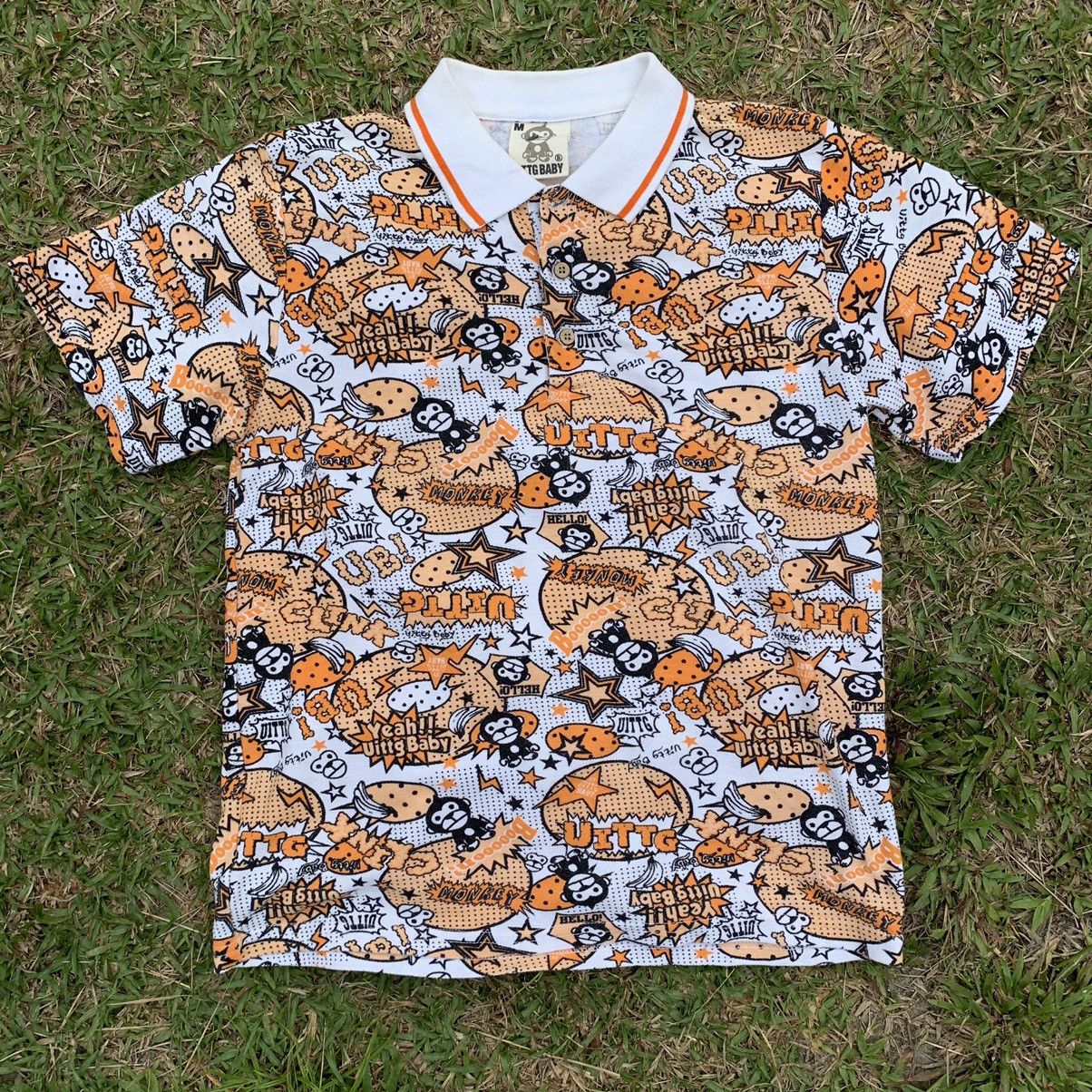Japanese Brand Uittg polo tshirt tee full print Size US M / EU 48-50 / 2 - 16 Thumbnail
