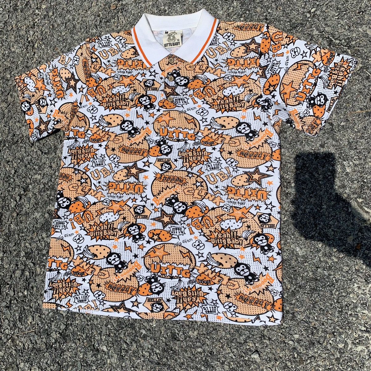 Japanese Brand Uittg polo tshirt tee full print Size US M / EU 48-50 / 2 - 22 Thumbnail