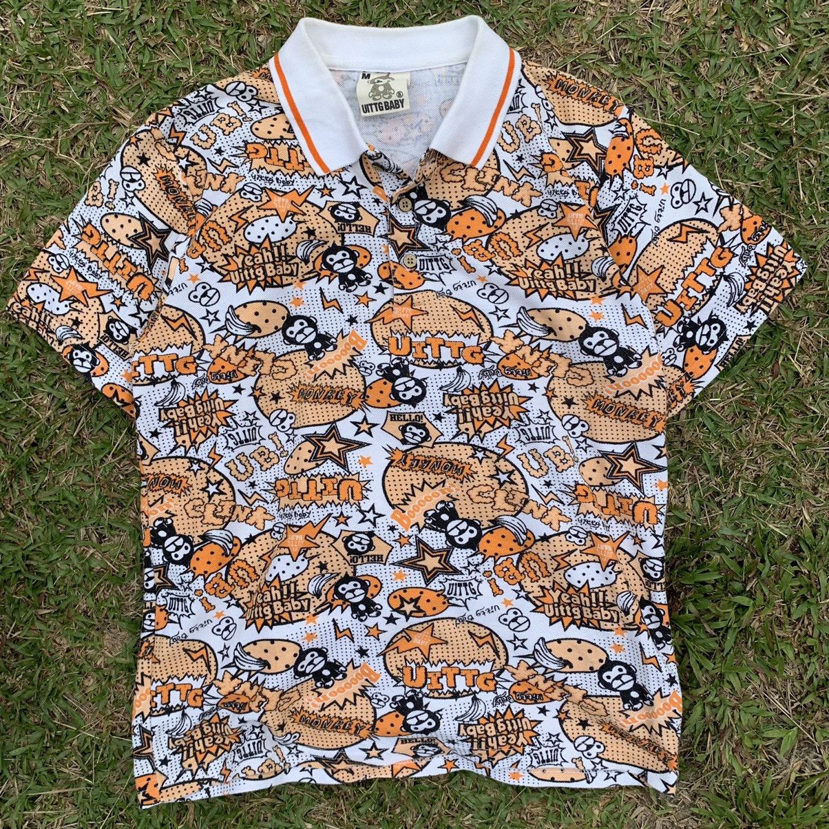 Japanese Brand Uittg polo tshirt tee full print Size US M / EU 48-50 / 2 - 19 Thumbnail