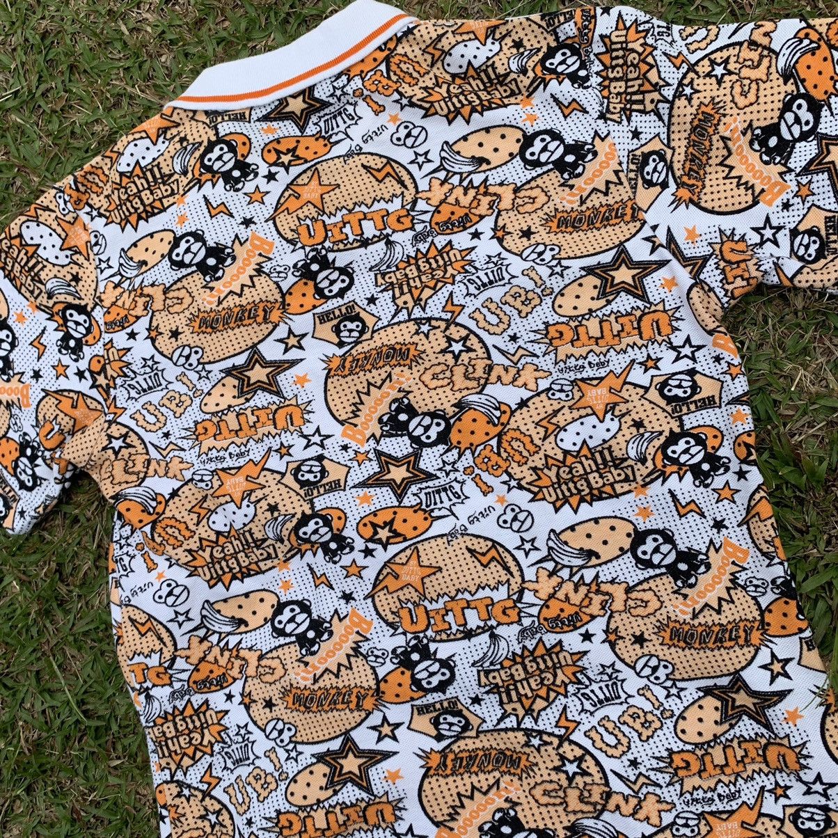 Japanese Brand Uittg polo tshirt tee full print Size US M / EU 48-50 / 2 - 11 Thumbnail