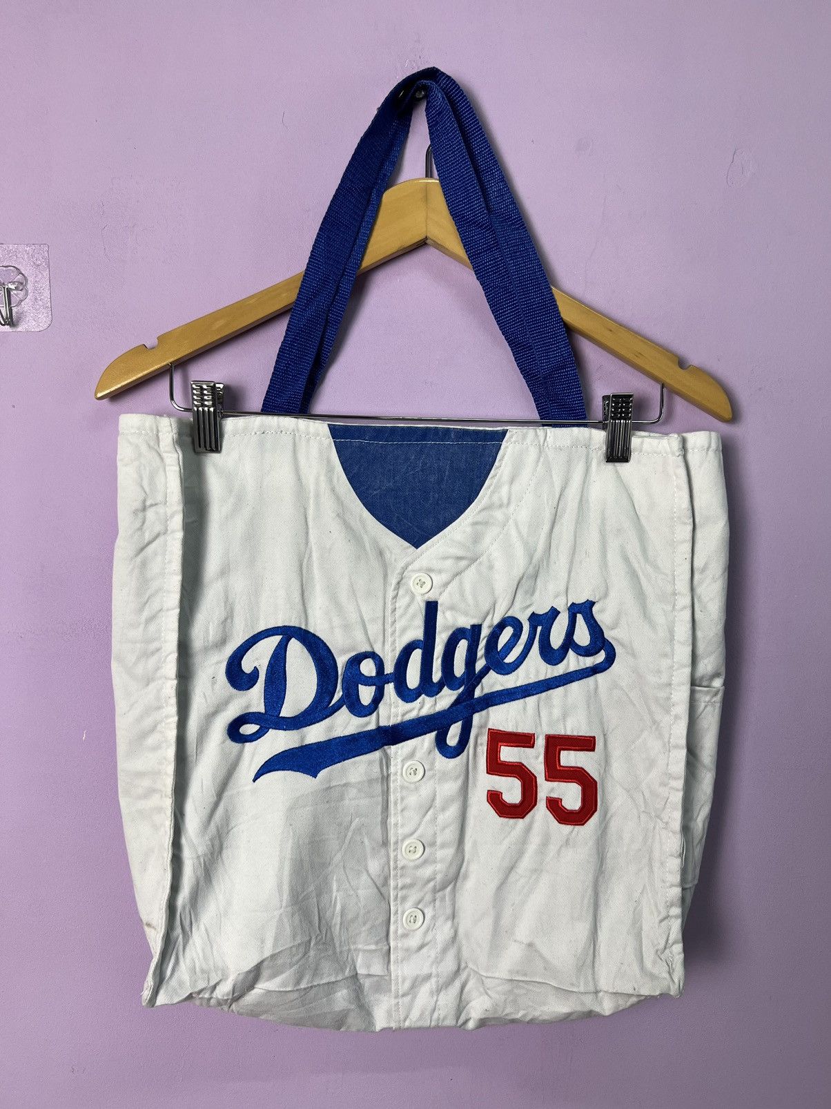 MLB 🔥Rare Dodgers Martin 55 Tote Bag Tee Design Size ONE SIZE - 2 Thumbnail