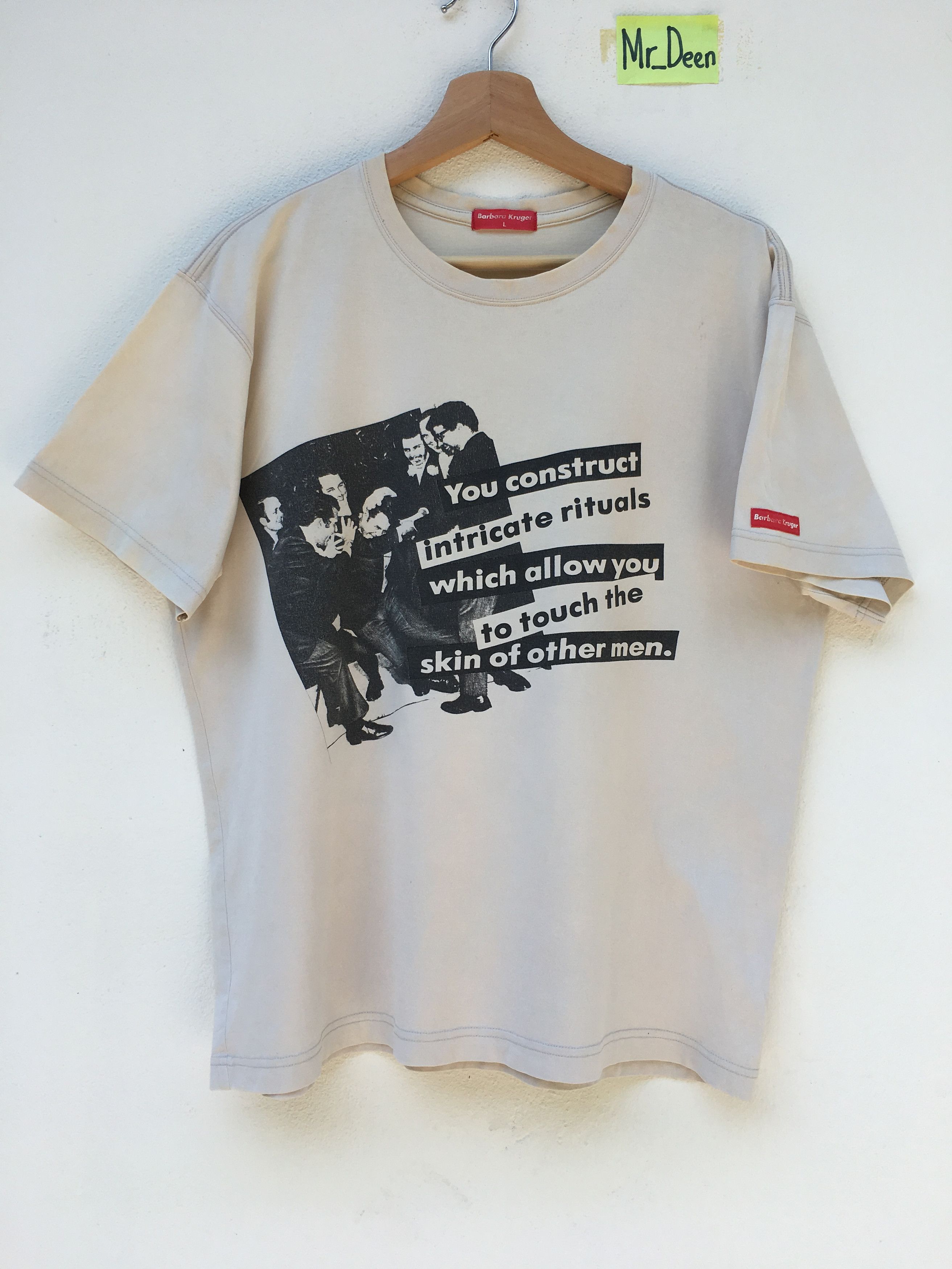 Vintage 90s BARBARA KRUGER Tshirt Intricate Ritual Pop Art