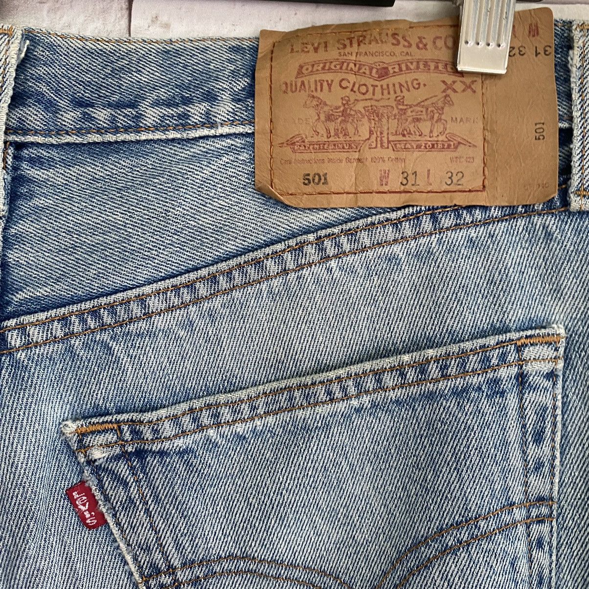 Levi's Vintage 90s Levis 501 Distressed Jeans Nice Faded Size US 31 - 12 Thumbnail