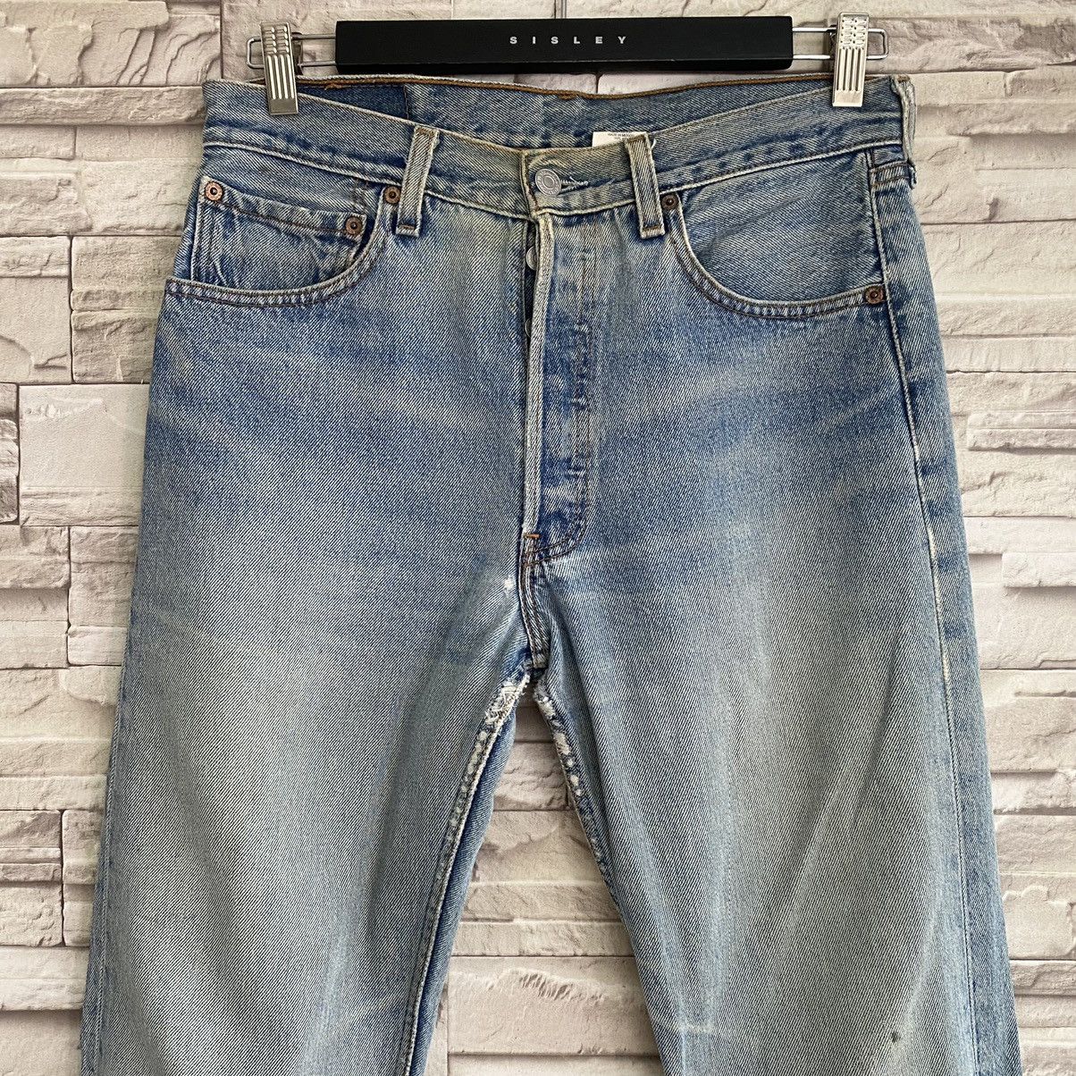 Levi's Vintage 90s Levis 501 Distressed Jeans Nice Faded Size US 31 - 4 Thumbnail