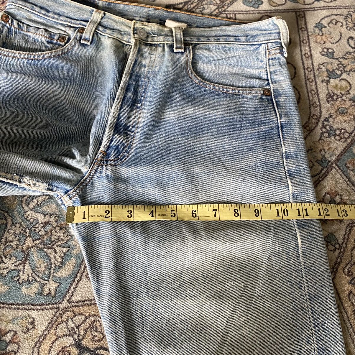 Levi's Vintage 90s Levis 501 Distressed Jeans Nice Faded Size US 31 - 20 Thumbnail