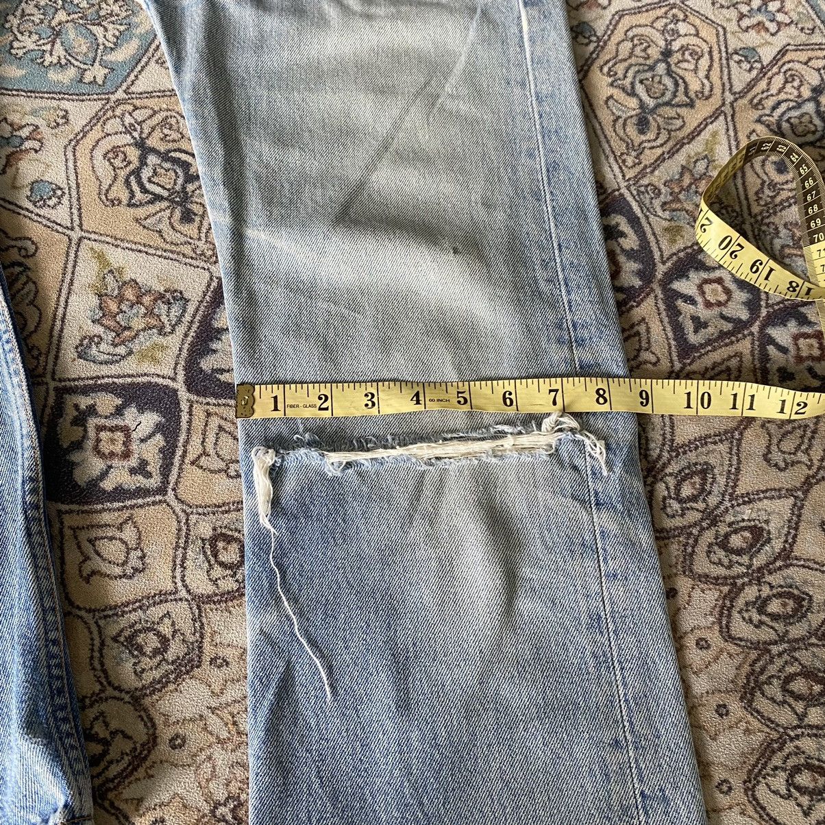 Levi's Vintage 90s Levis 501 Distressed Jeans Nice Faded Size US 31 - 21 Thumbnail