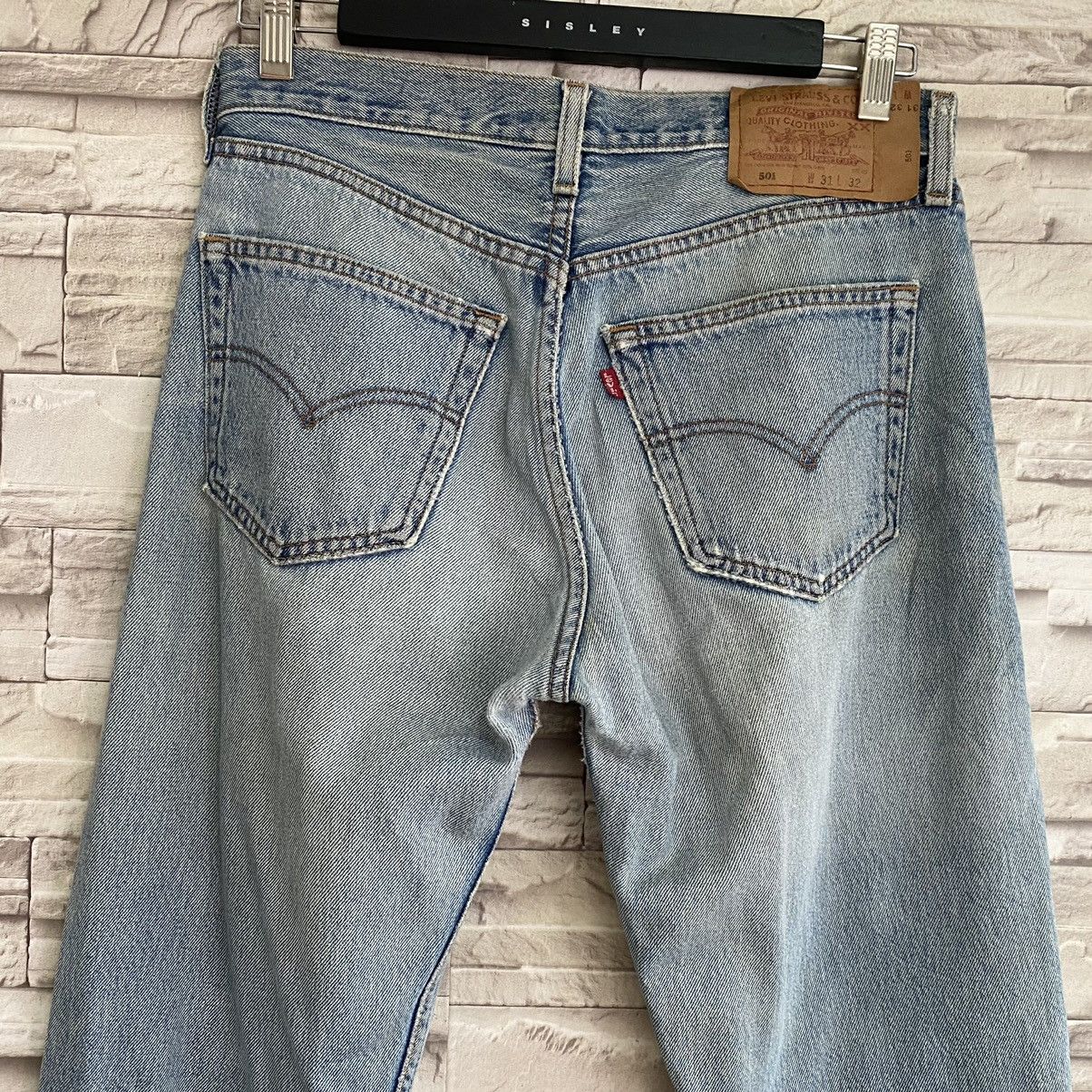 Levi's Vintage 90s Levis 501 Distressed Jeans Nice Faded Size US 31 - 10 Thumbnail