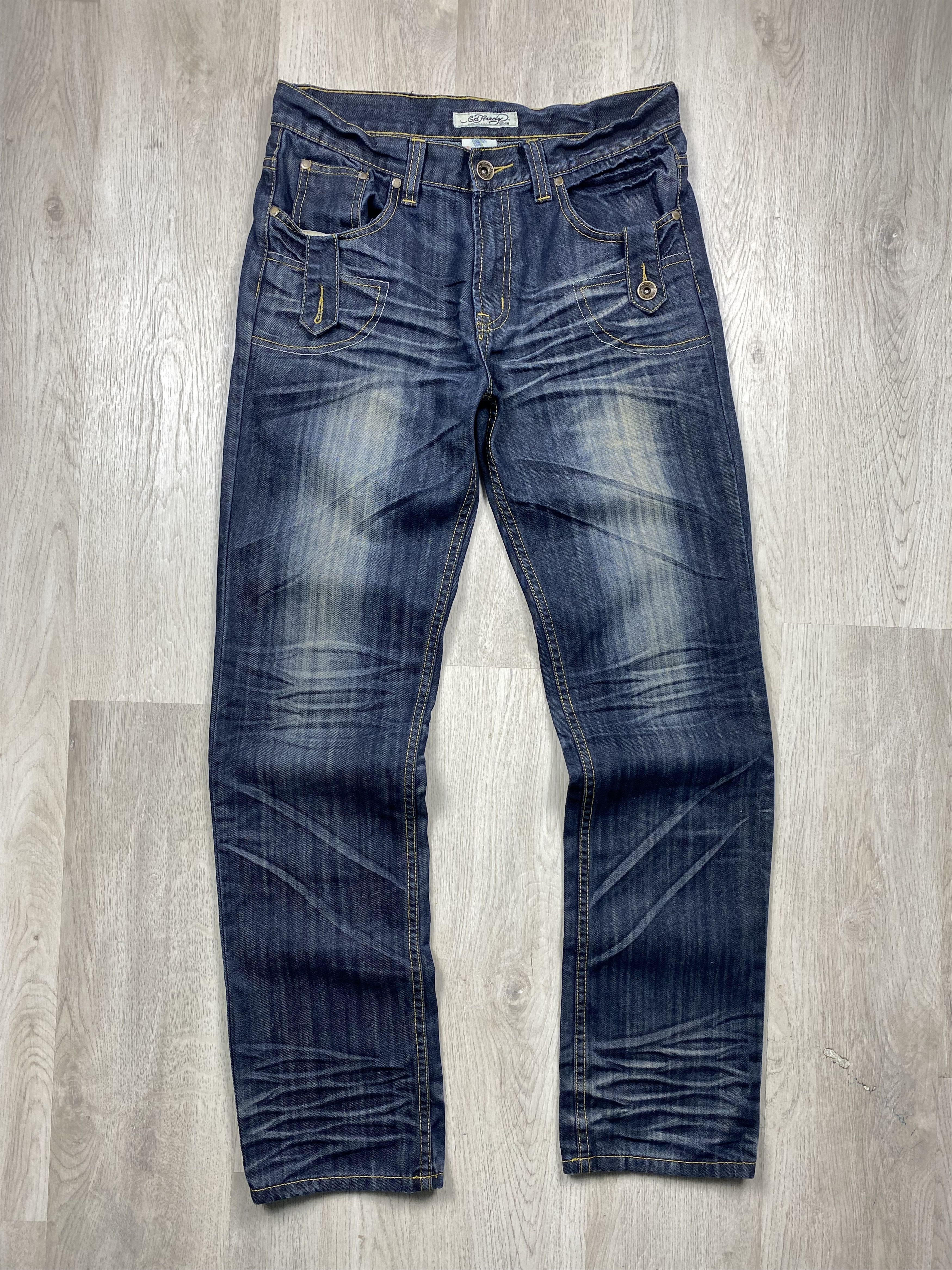 Christian Audigier Ed Hardy by Christian Audigier Vintage Denim Pants Jeans Size US 32 / EU 48 - 6 Thumbnail