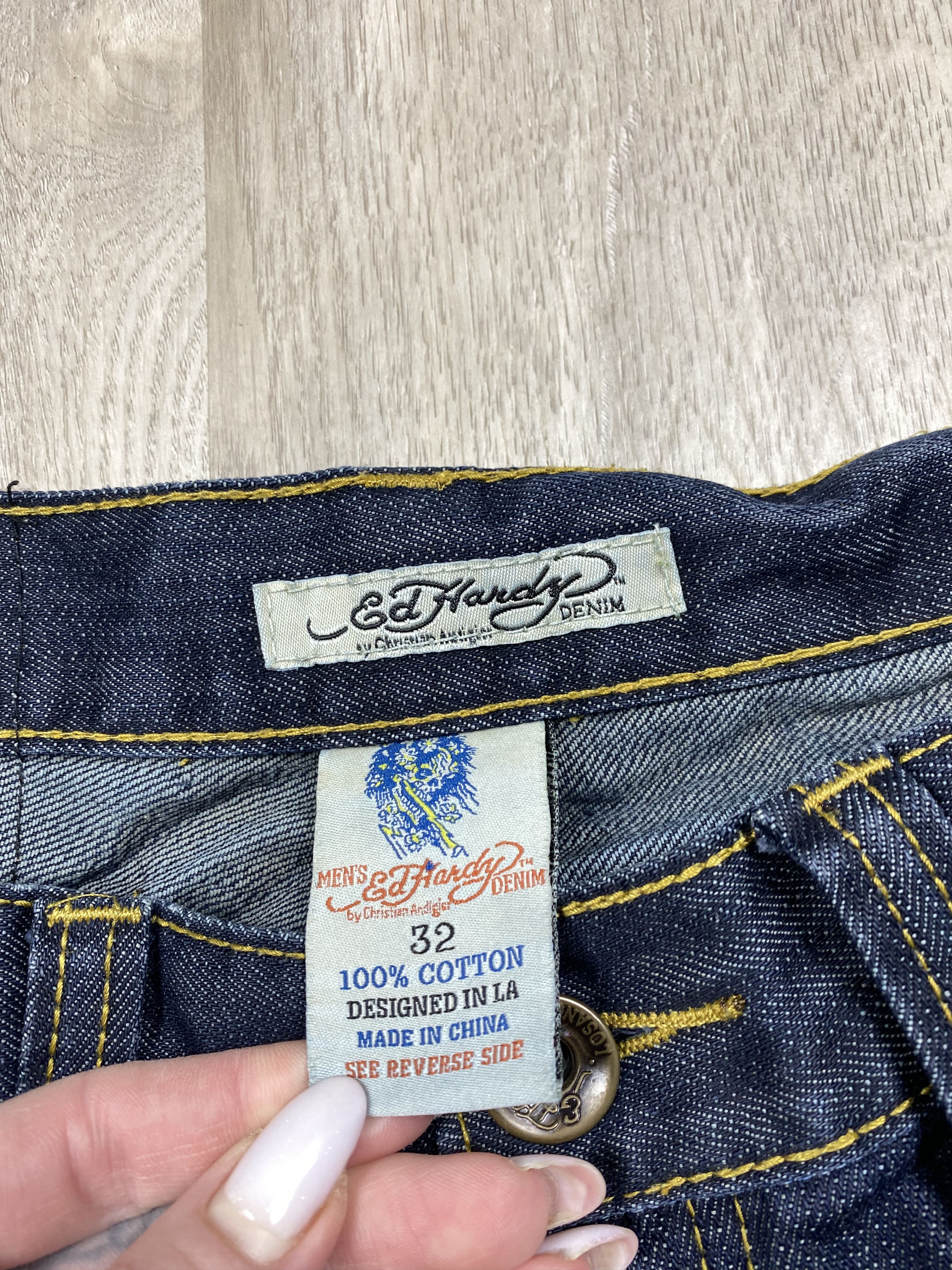 Christian Audigier Ed Hardy by Christian Audigier Vintage Denim Pants Jeans Size US 32 / EU 48 - 11 Thumbnail