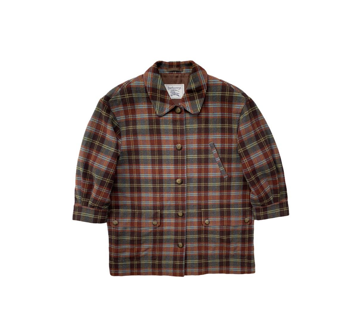image of Burberry’S Prorsum Novacheck Lambswool Jacket (Woman) in Mix, Men's (Size Medium)